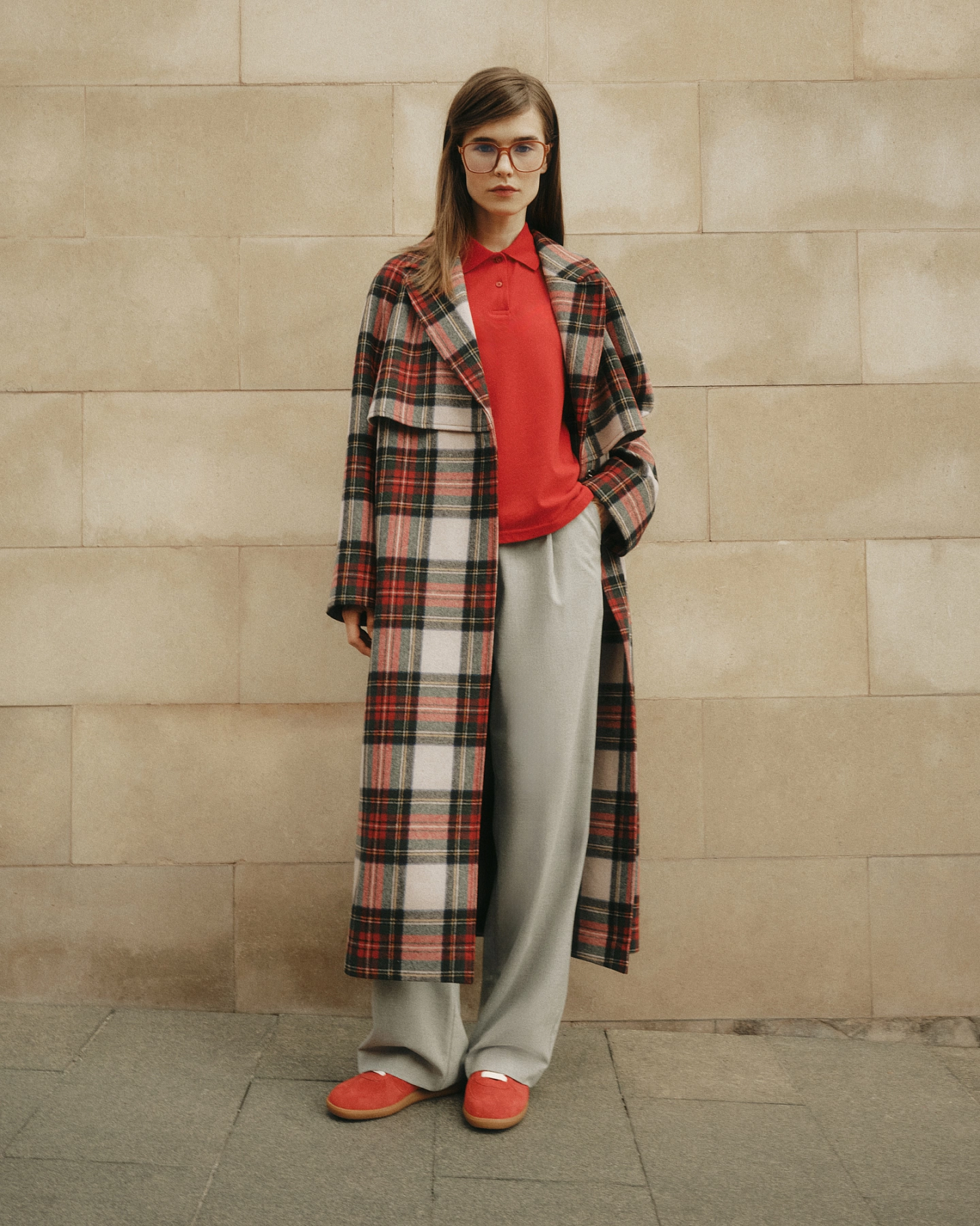 Пальто-реглан с кокетками