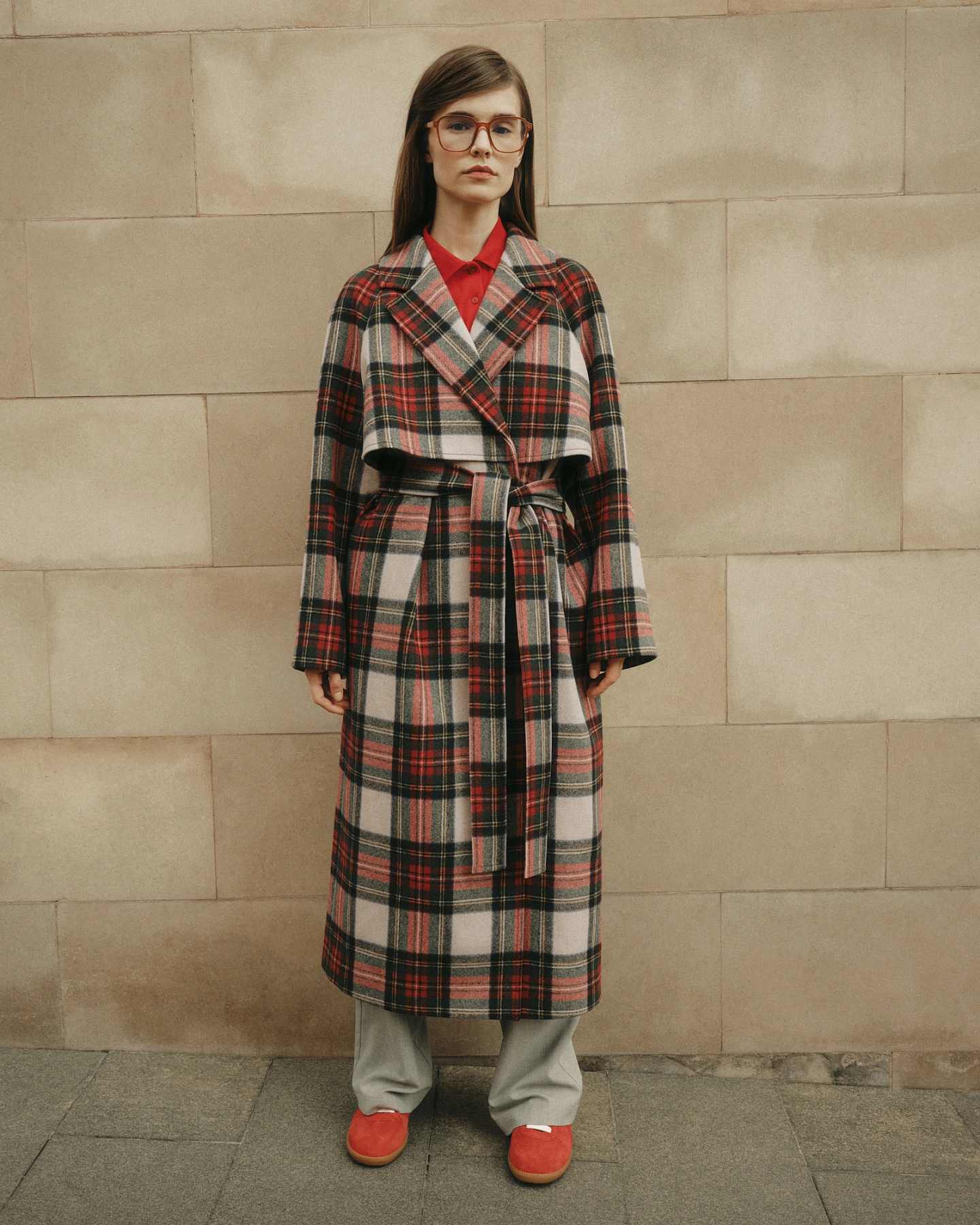 Пальто-реглан с кокетками