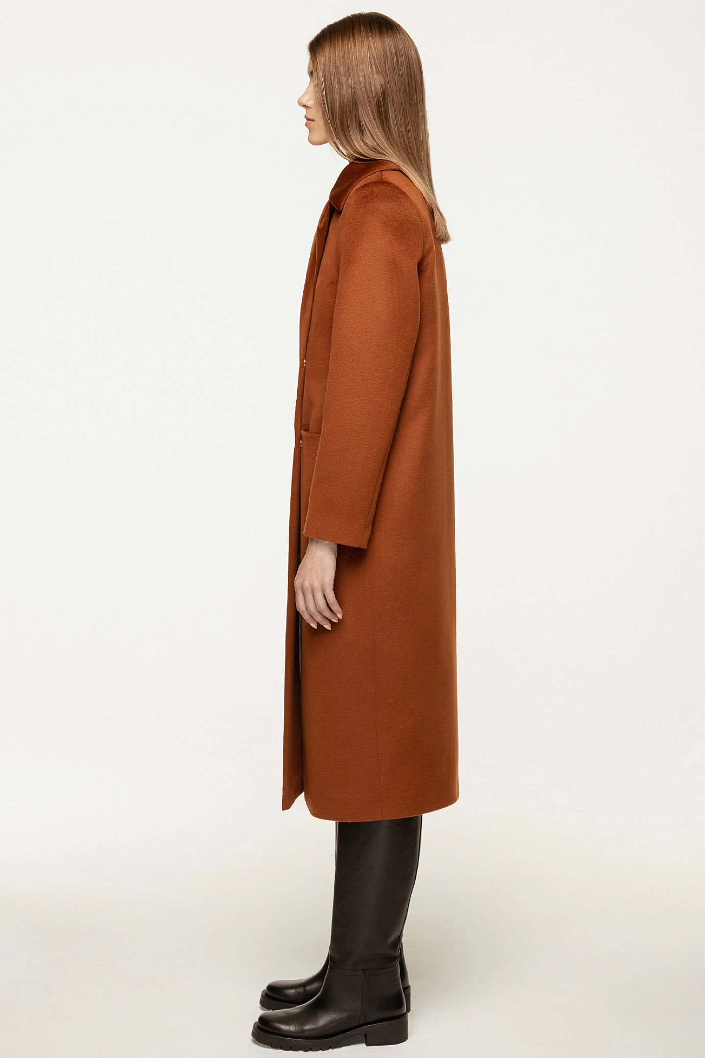 Пальто - халат с втачным рукавом