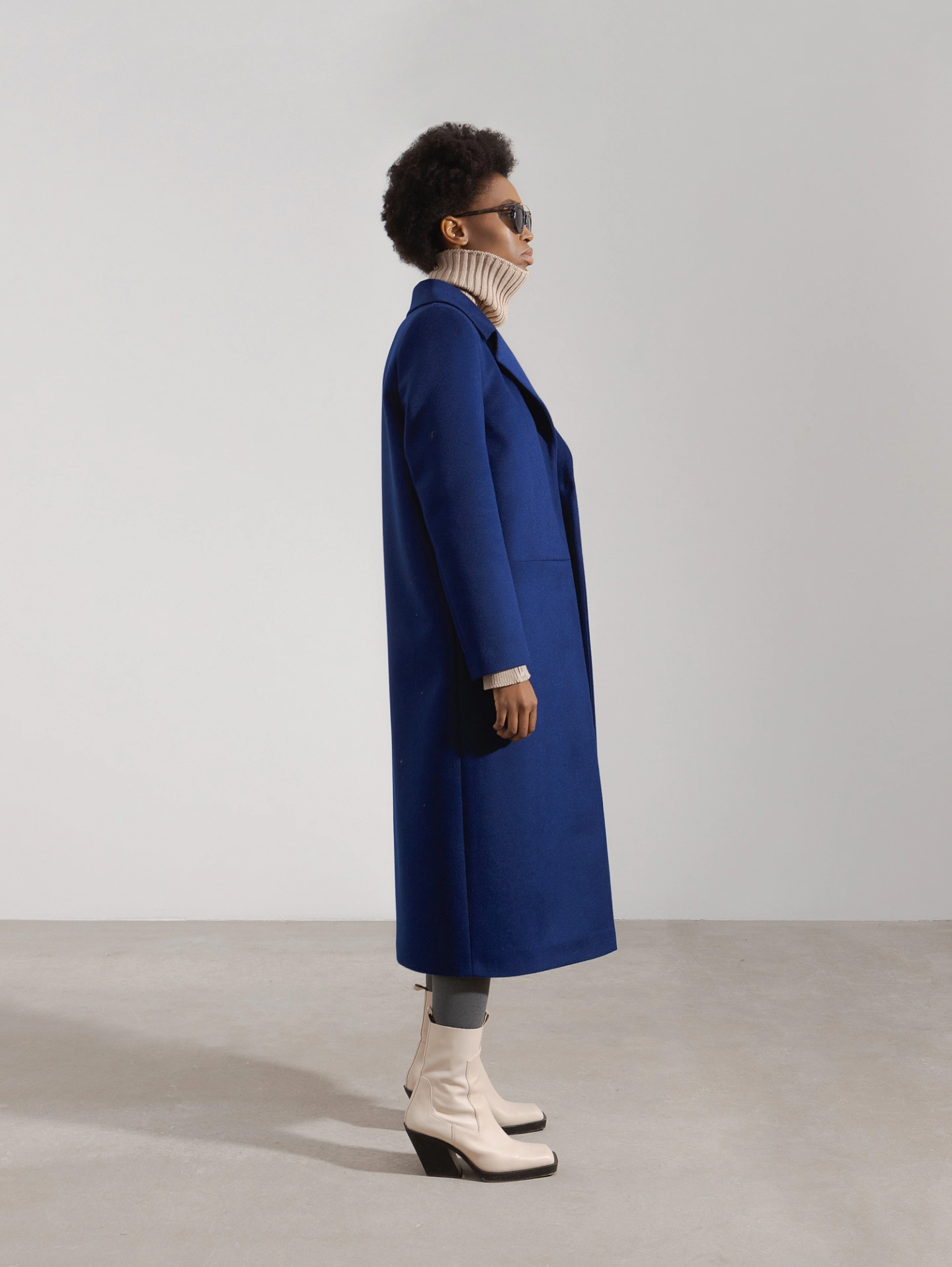 Пальто - халат с втачным рукавом