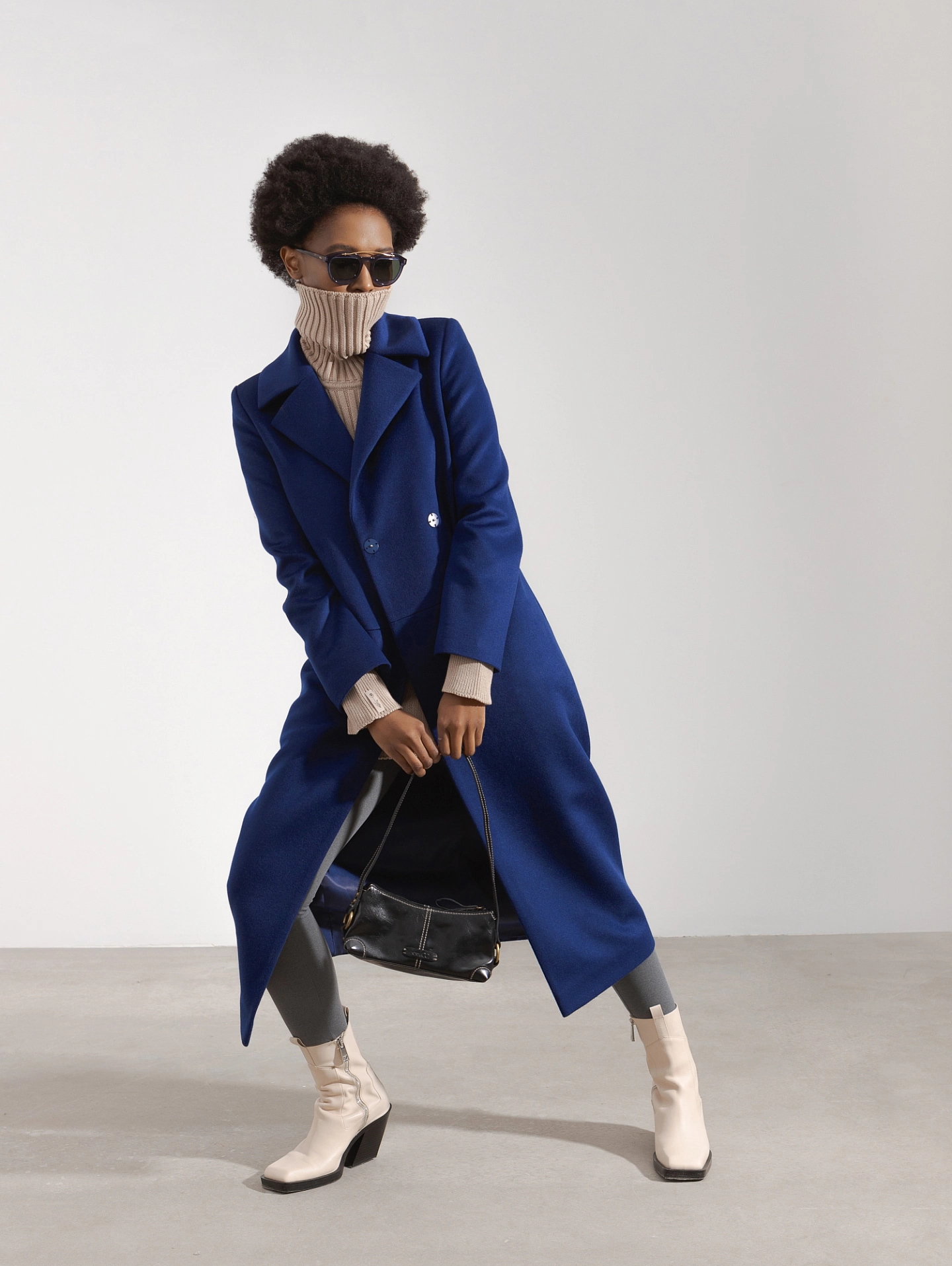 Пальто - халат с втачным рукавом