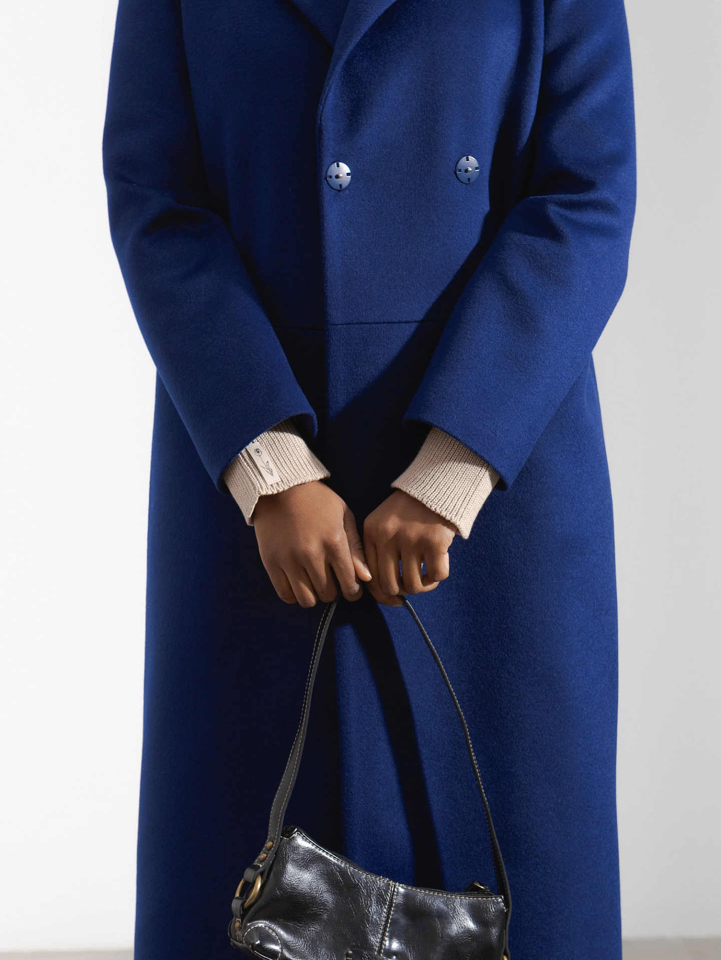 Пальто - халат с втачным рукавом