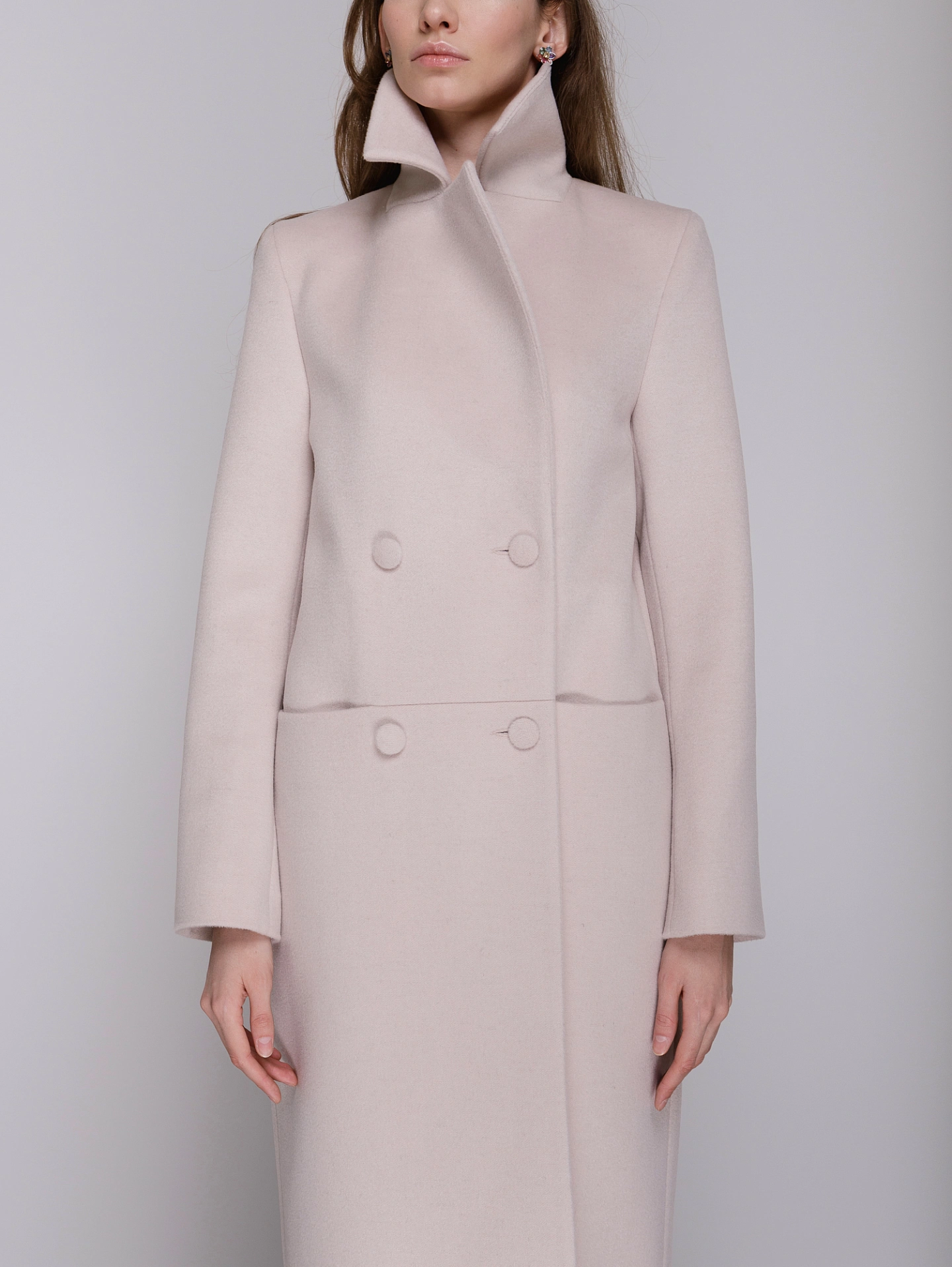 Пальто - халат с втачным рукавом