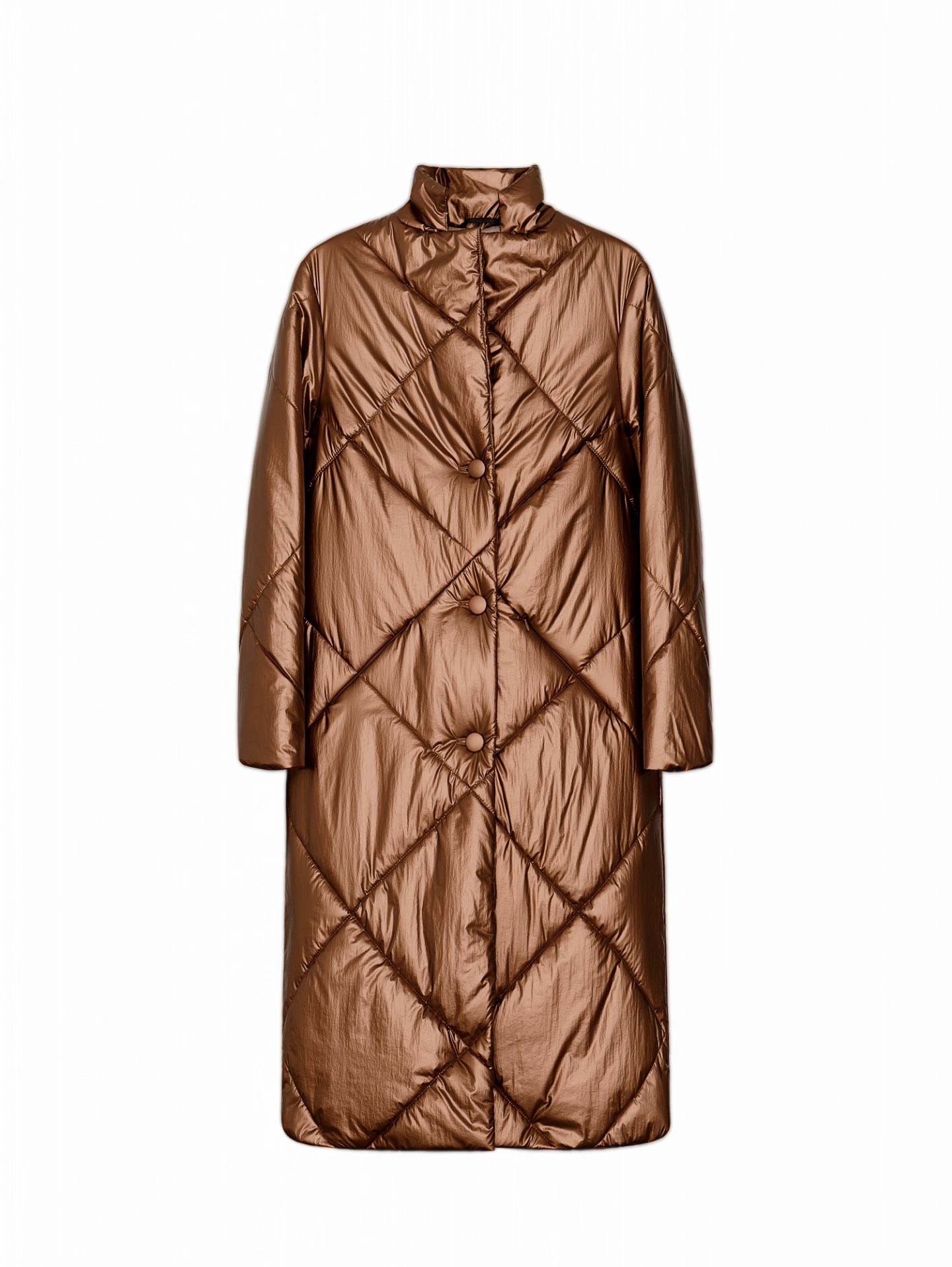 Пальто стеганое трапеция