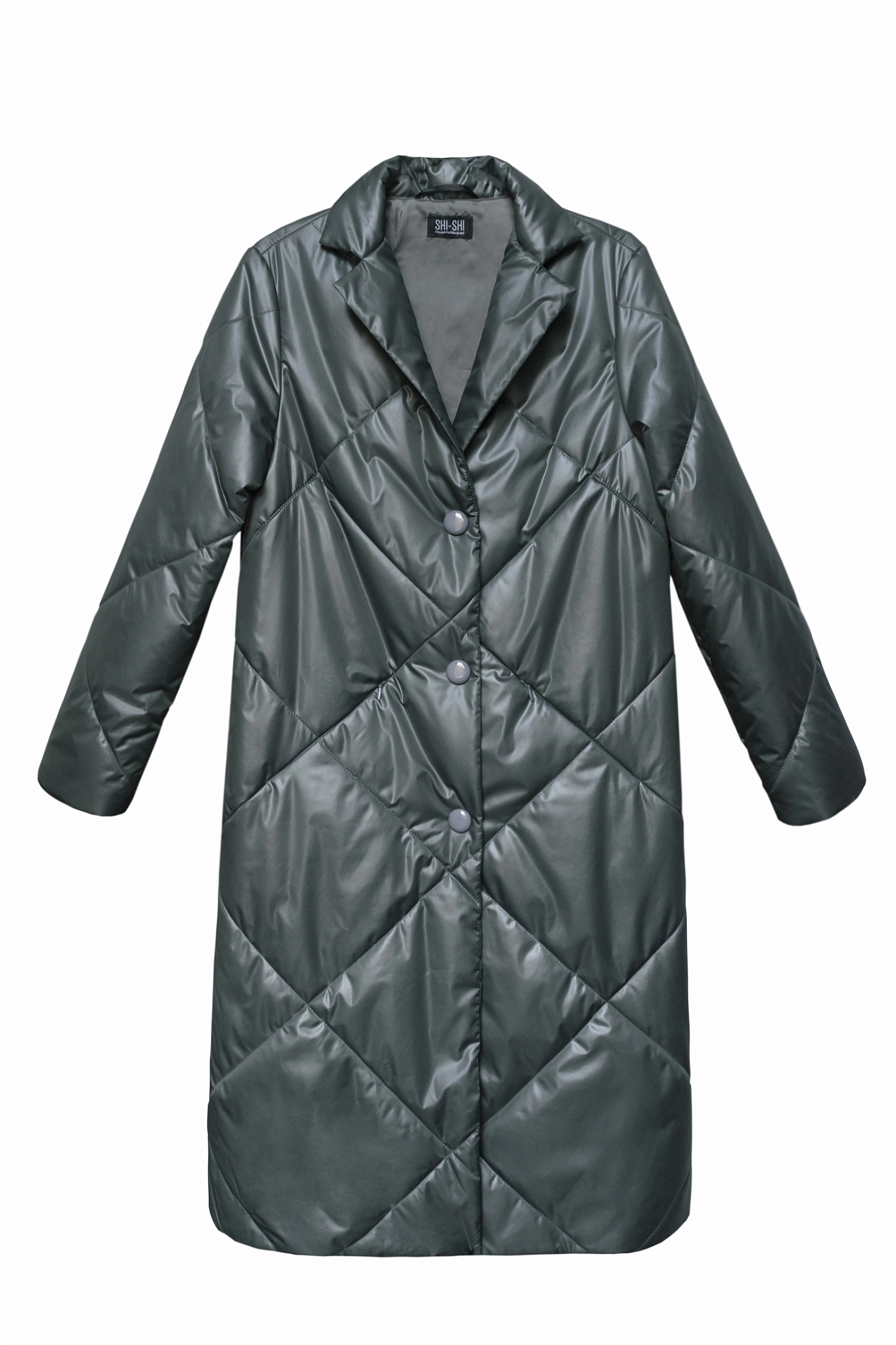 Пальто стеганое трапеция