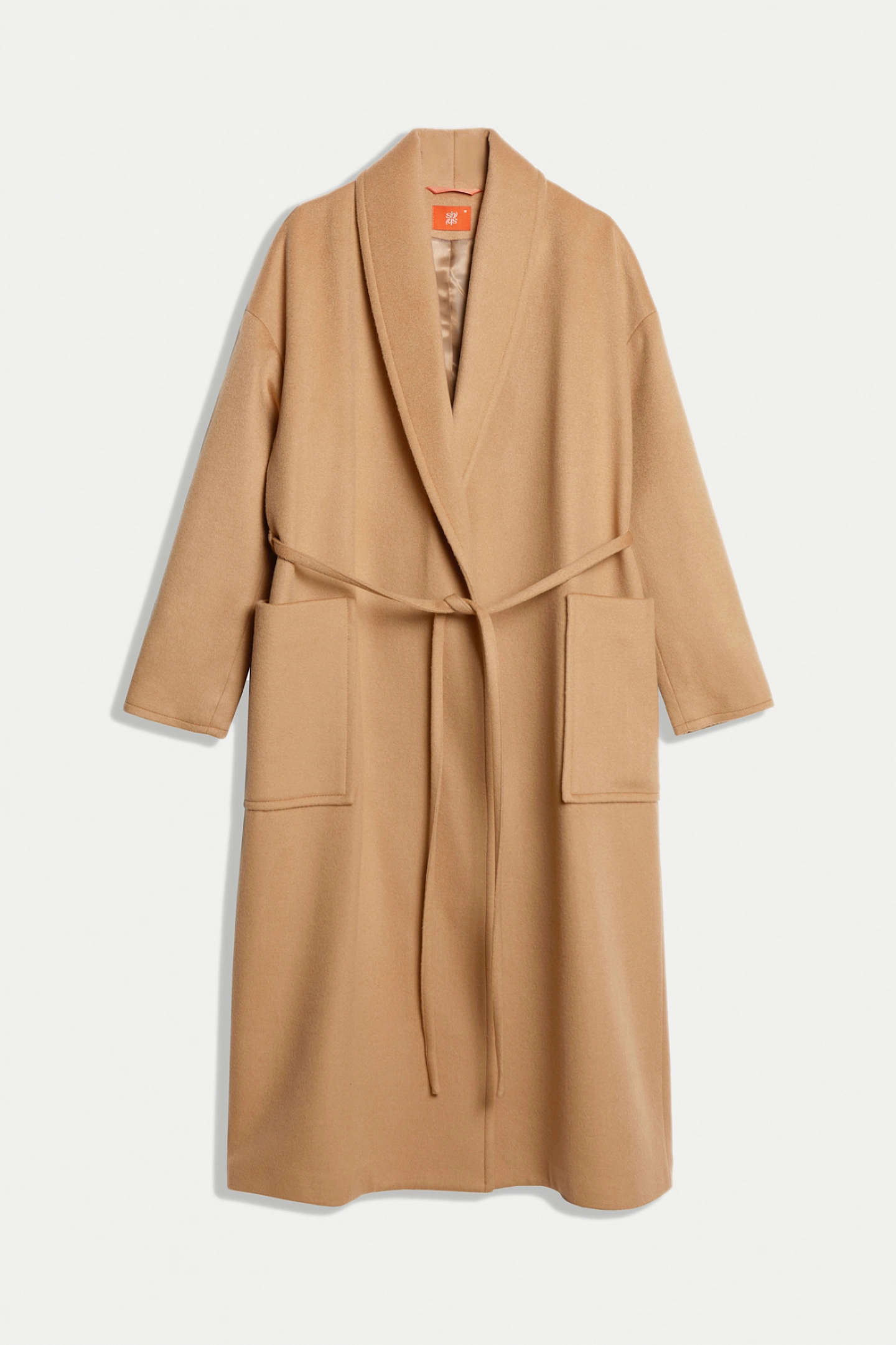 Пальто шаль со спущенным плечом