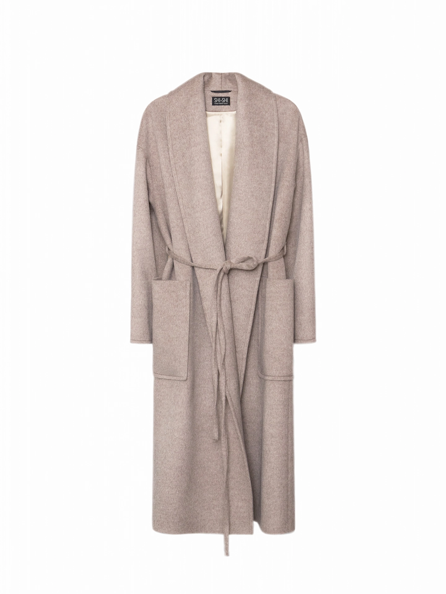 Пальто шаль со спущенным плечом