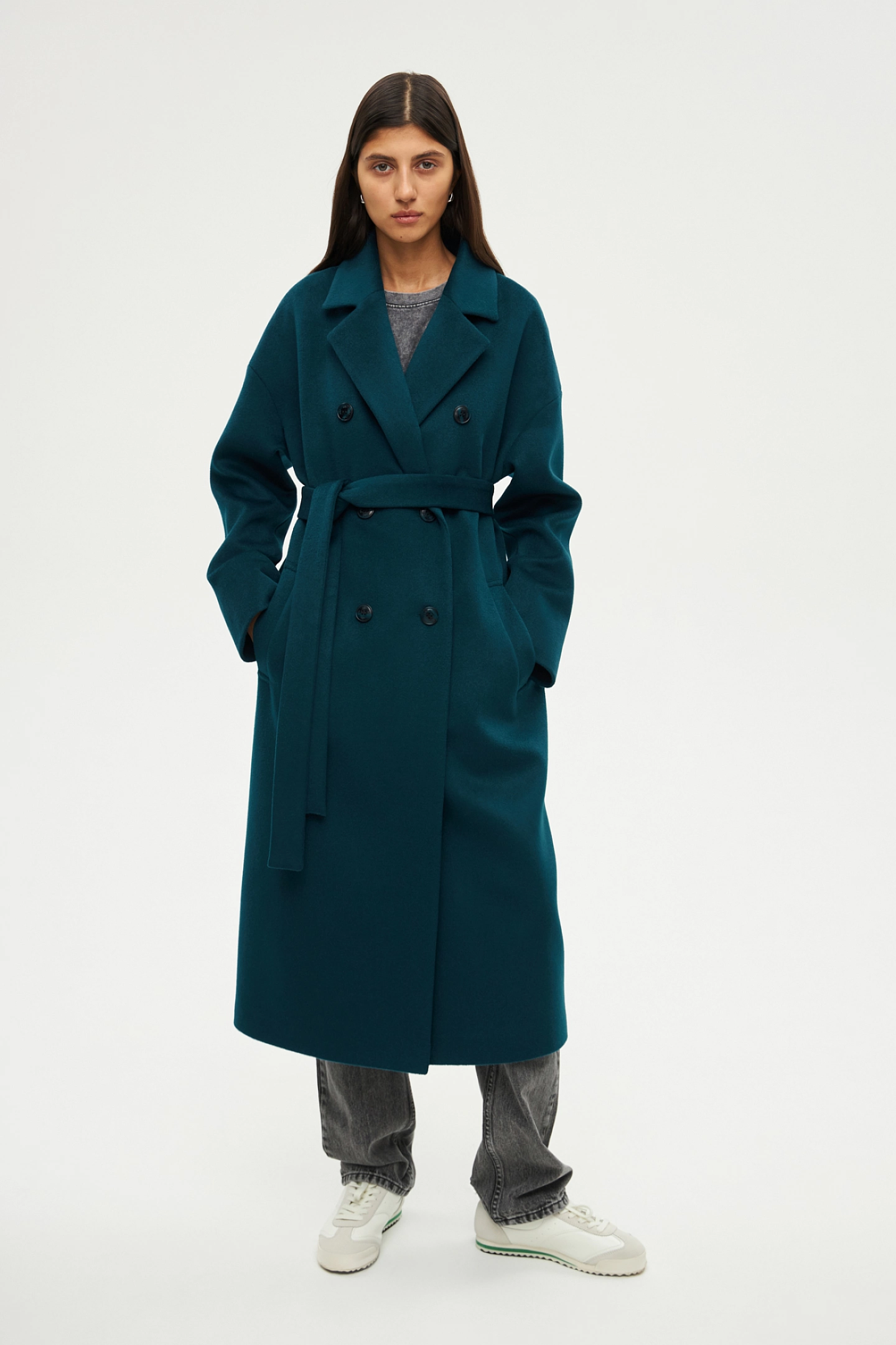 Double-breasted coat