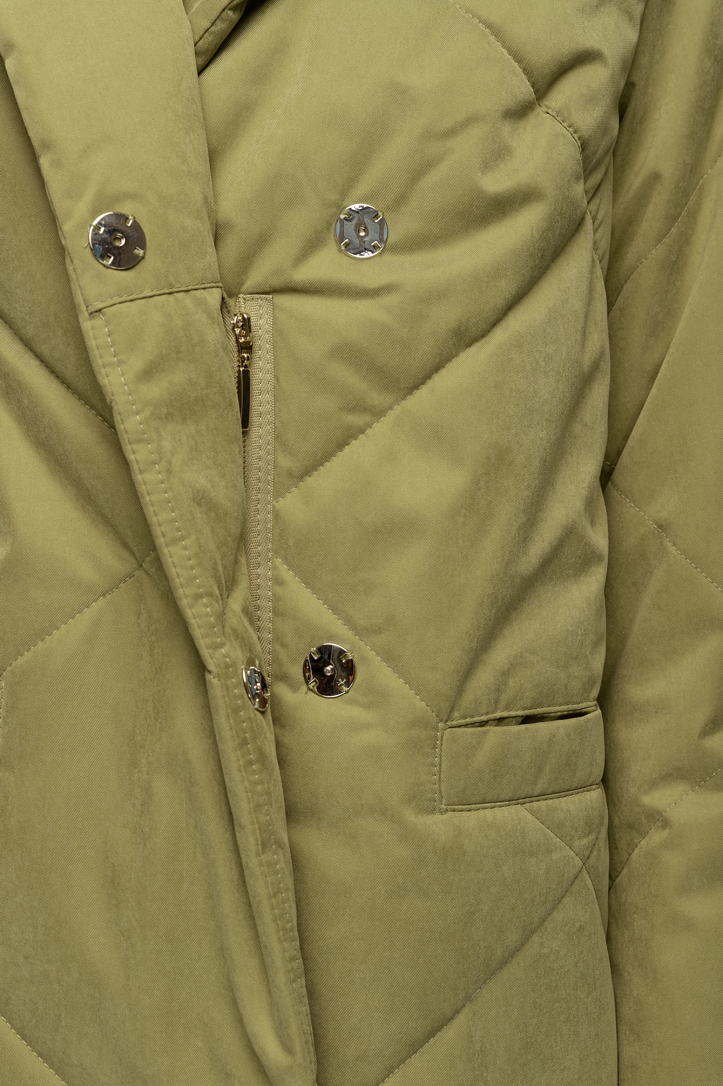 Пальто стёганое прямого кроя