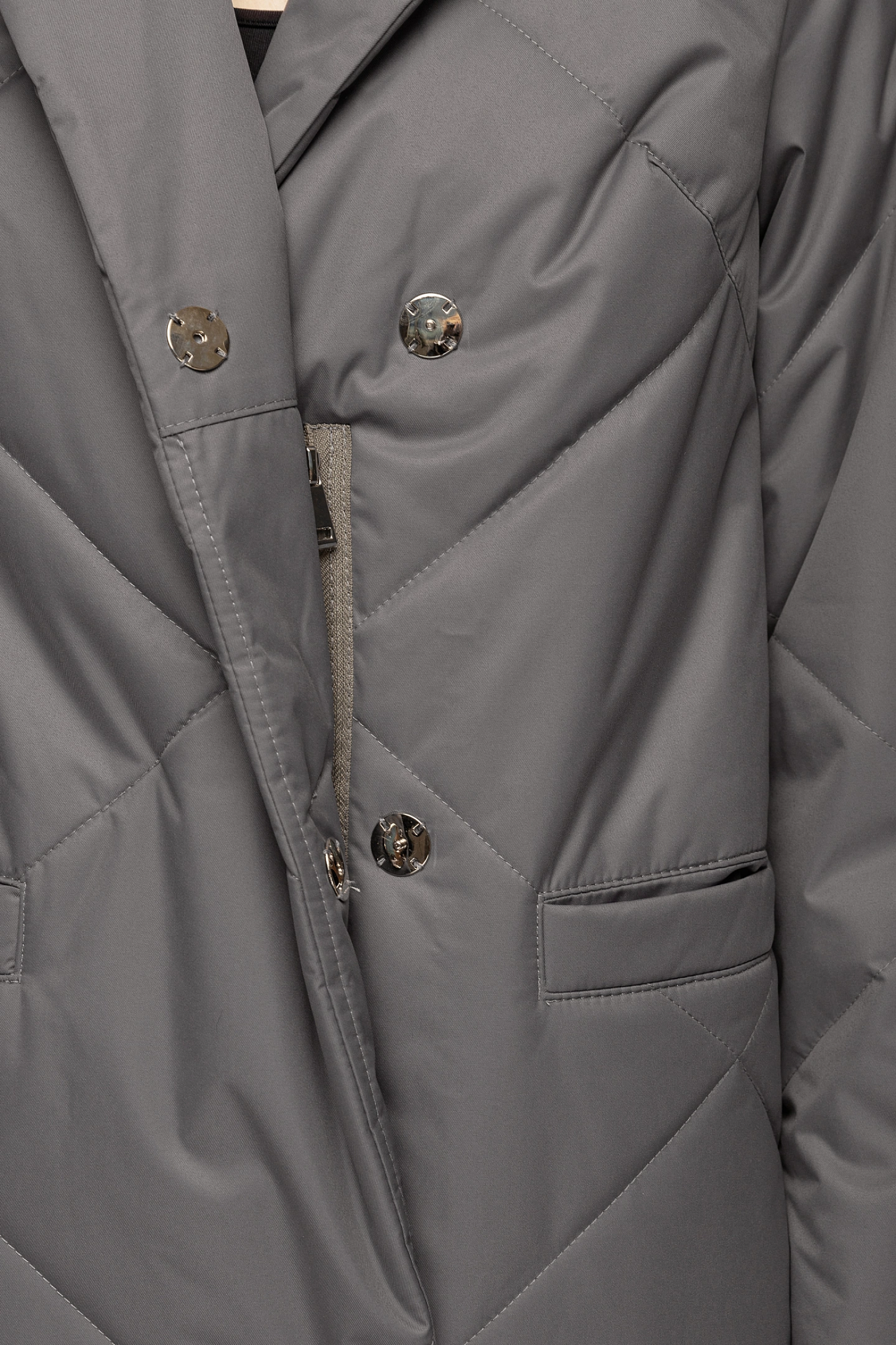 Пальто стёганое прямого кроя