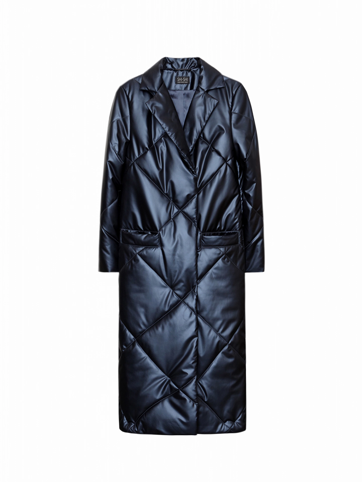 Пальто стеганое прямого кроя