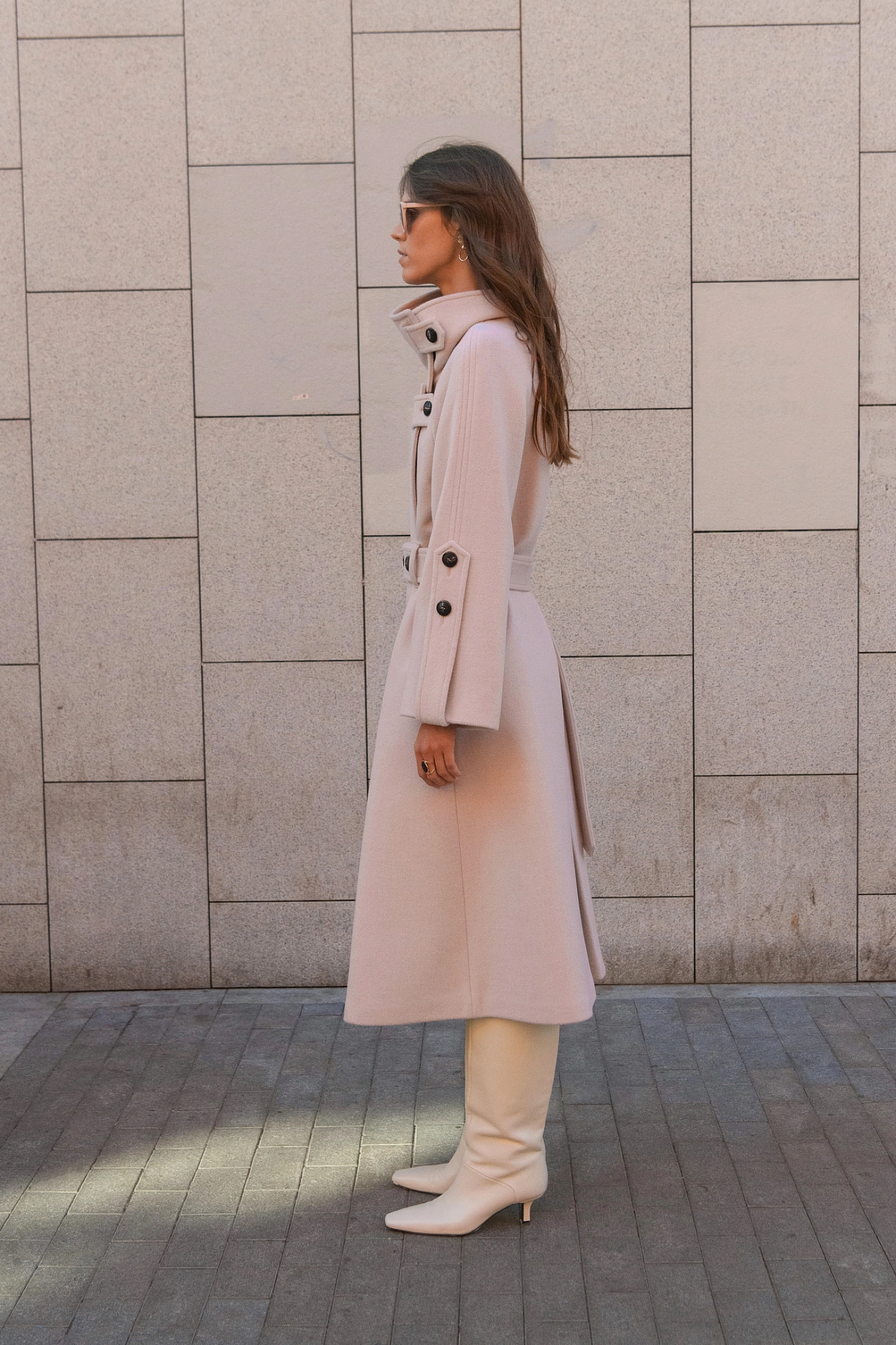 Пальто реглан со стойкой