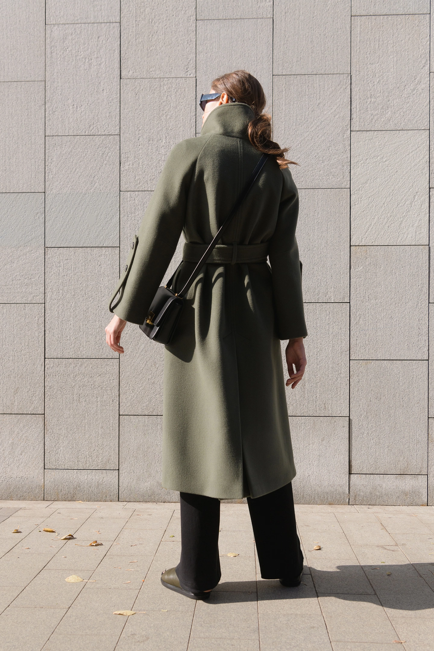 Пальто реглан со стойкой