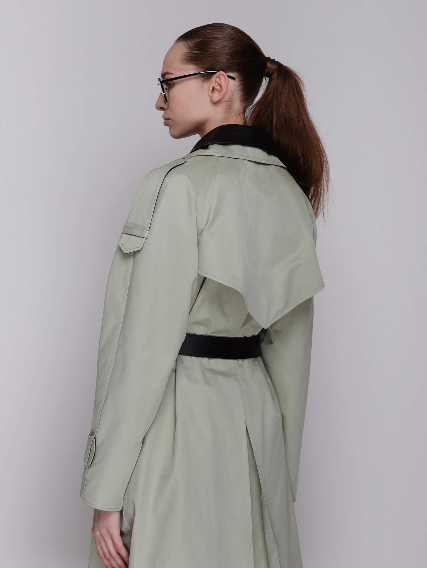 Тренч оверсайз со съёмной отделкой