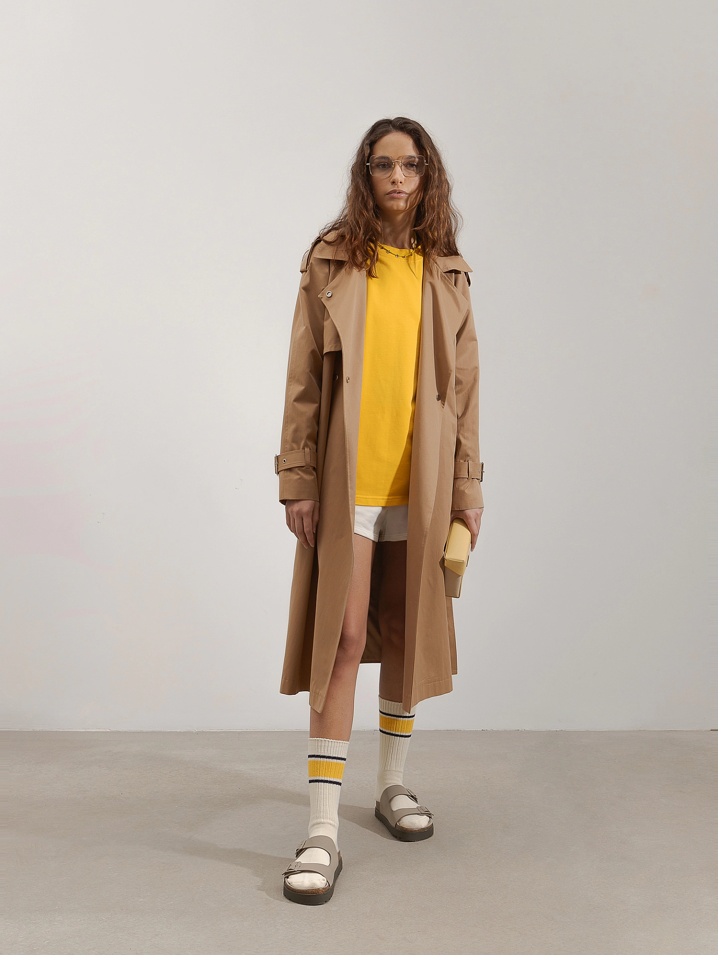 Тренч реглан с отлетной кокеткой