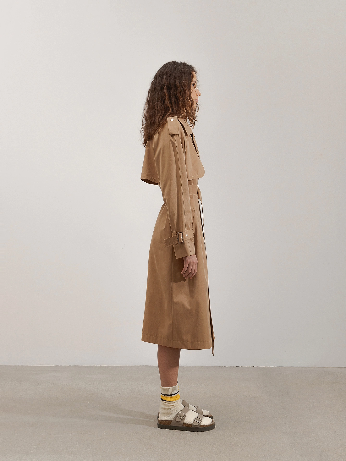 Тренч реглан с отлетной кокеткой