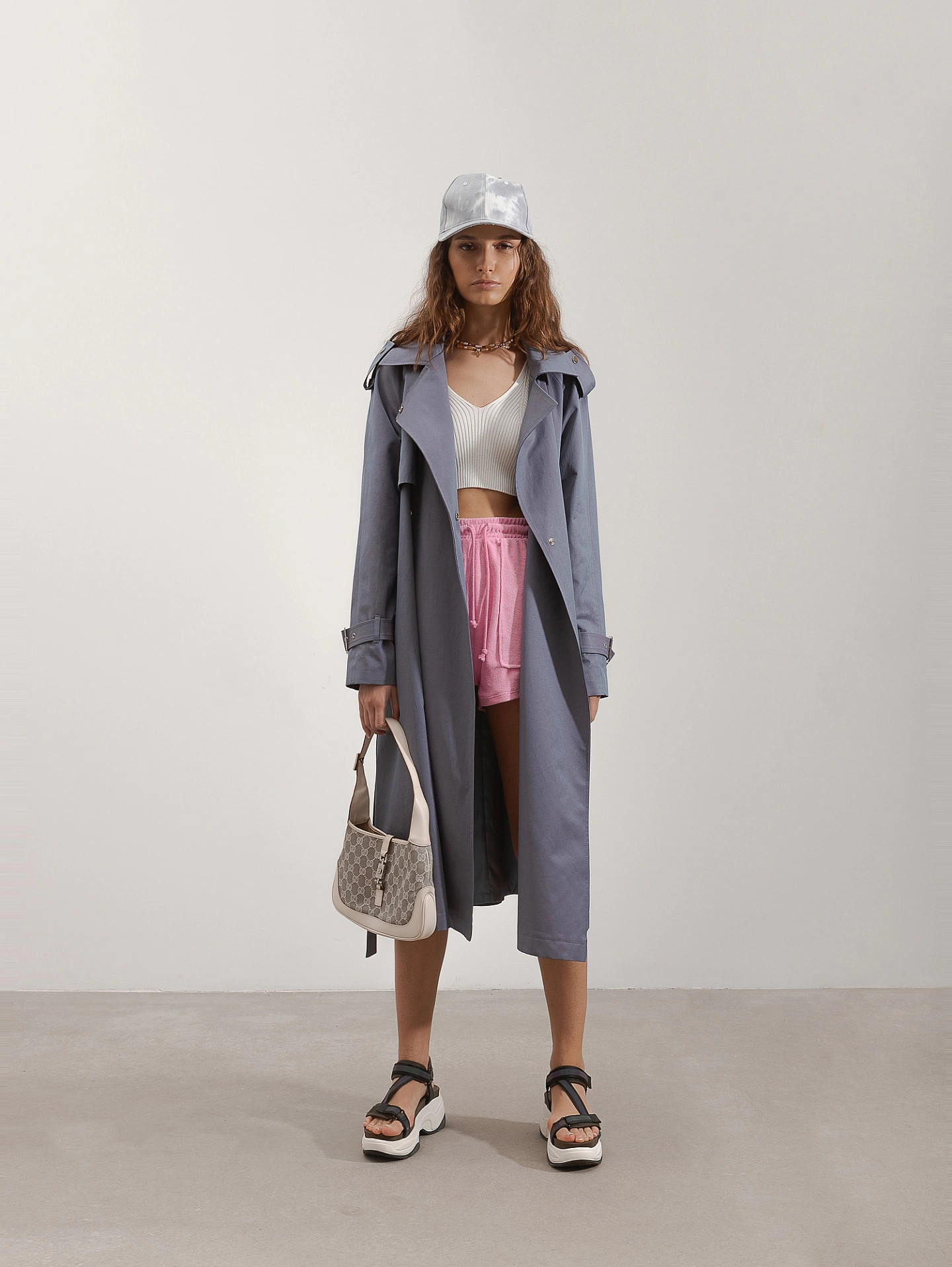 Тренч реглан с отлетной кокеткой