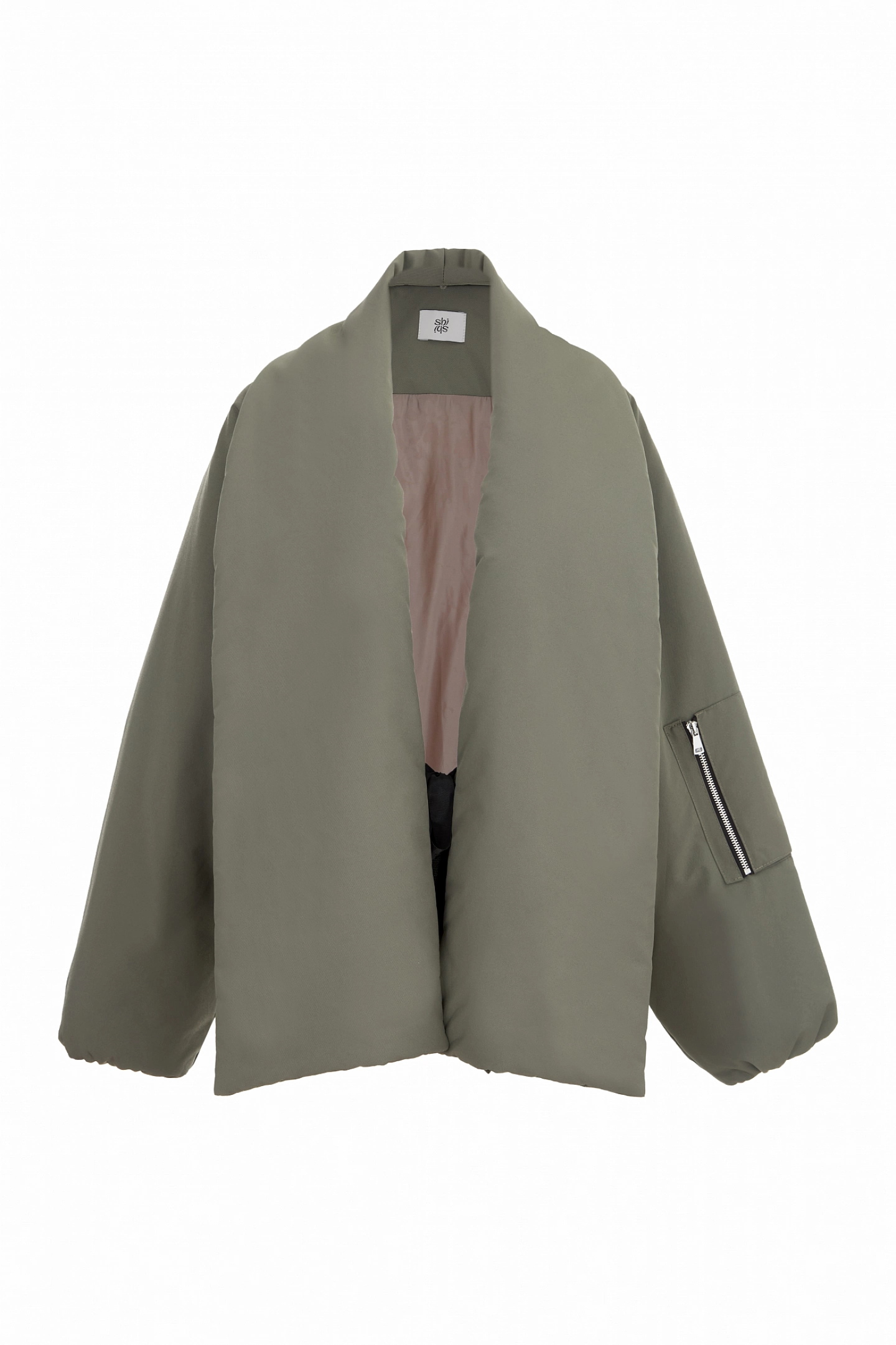 Куртка короткая с объемным воротником