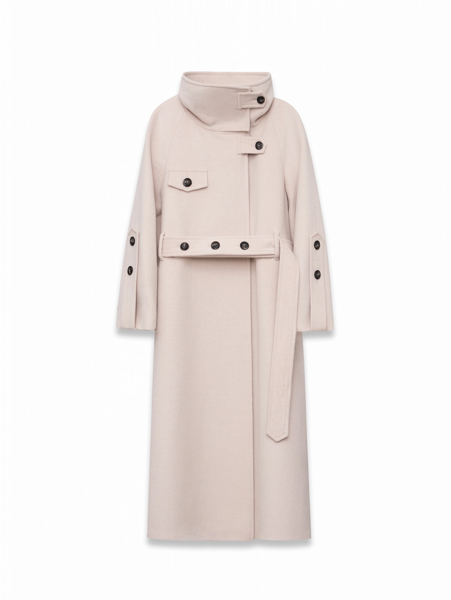 Пальто реглан со стойкой