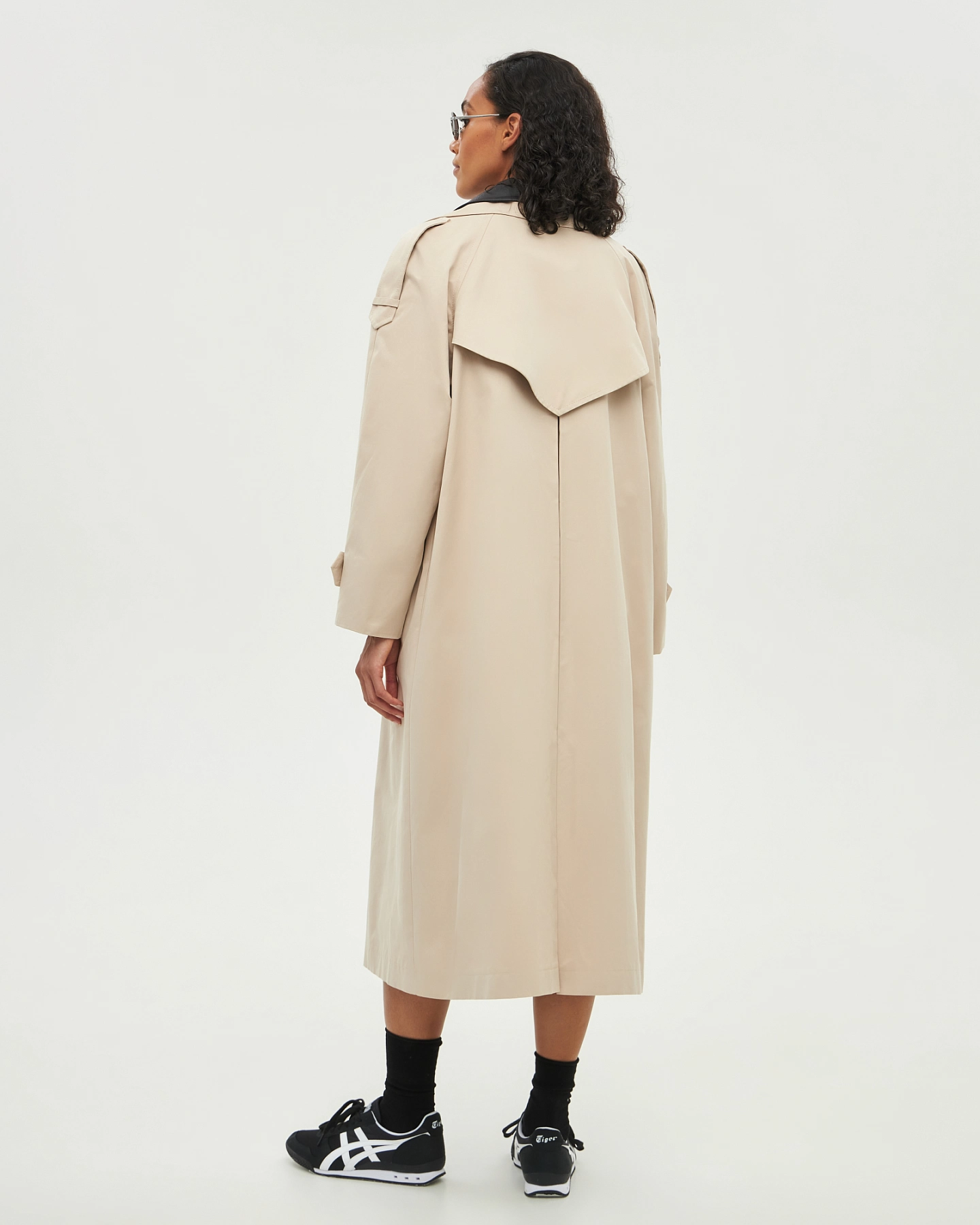 Тренч оверсайз со съёмной отделкой