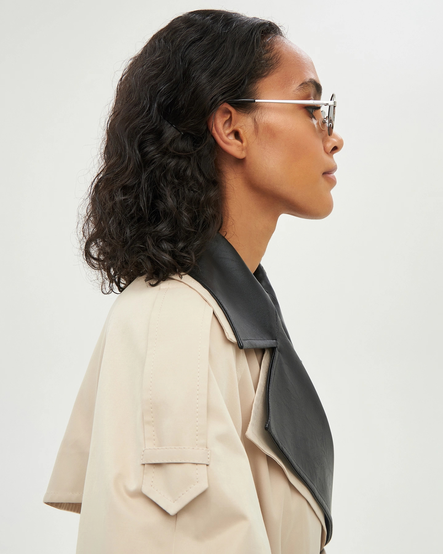 Тренч оверсайз со съёмной отделкой