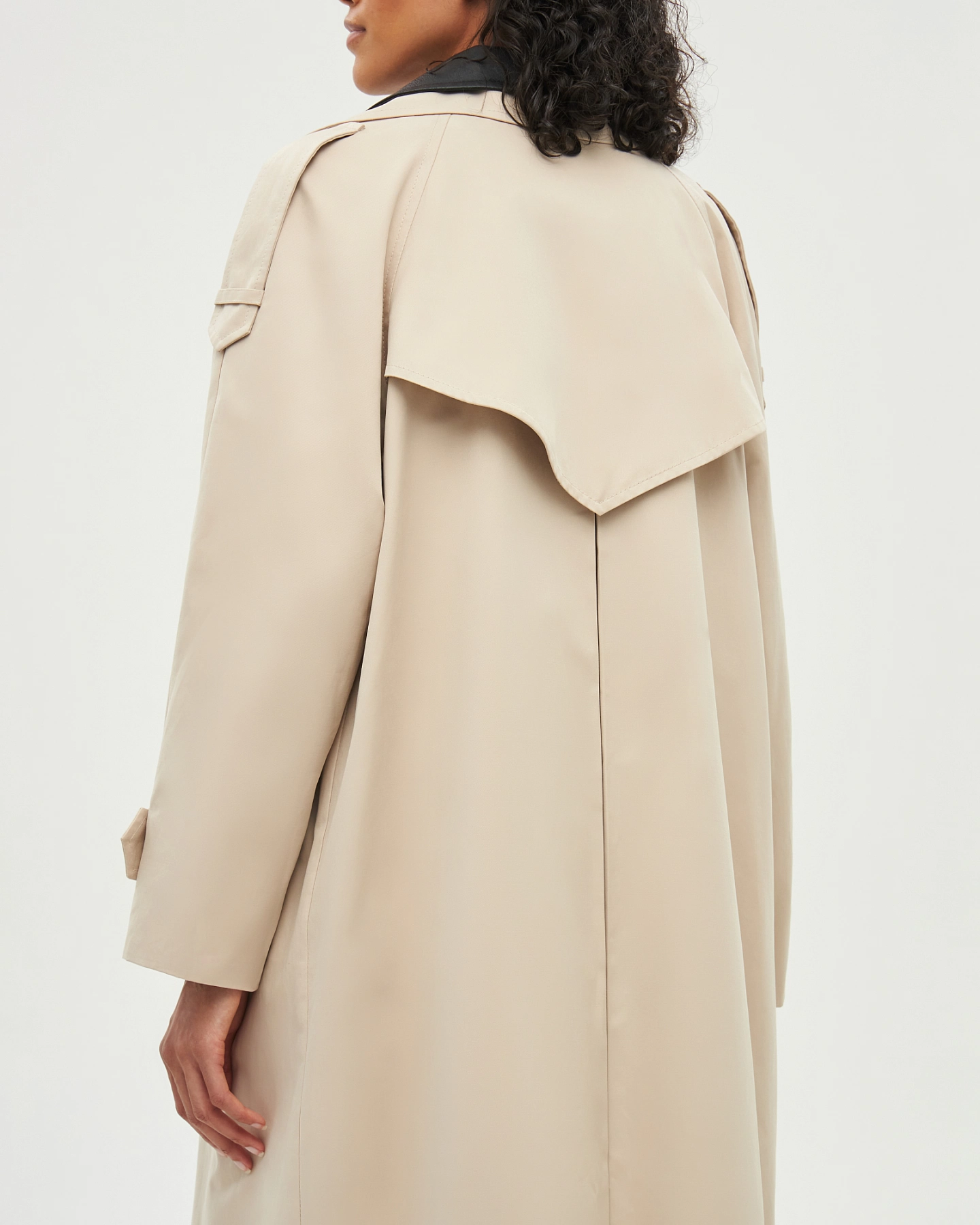 Тренч оверсайз со съёмной отделкой