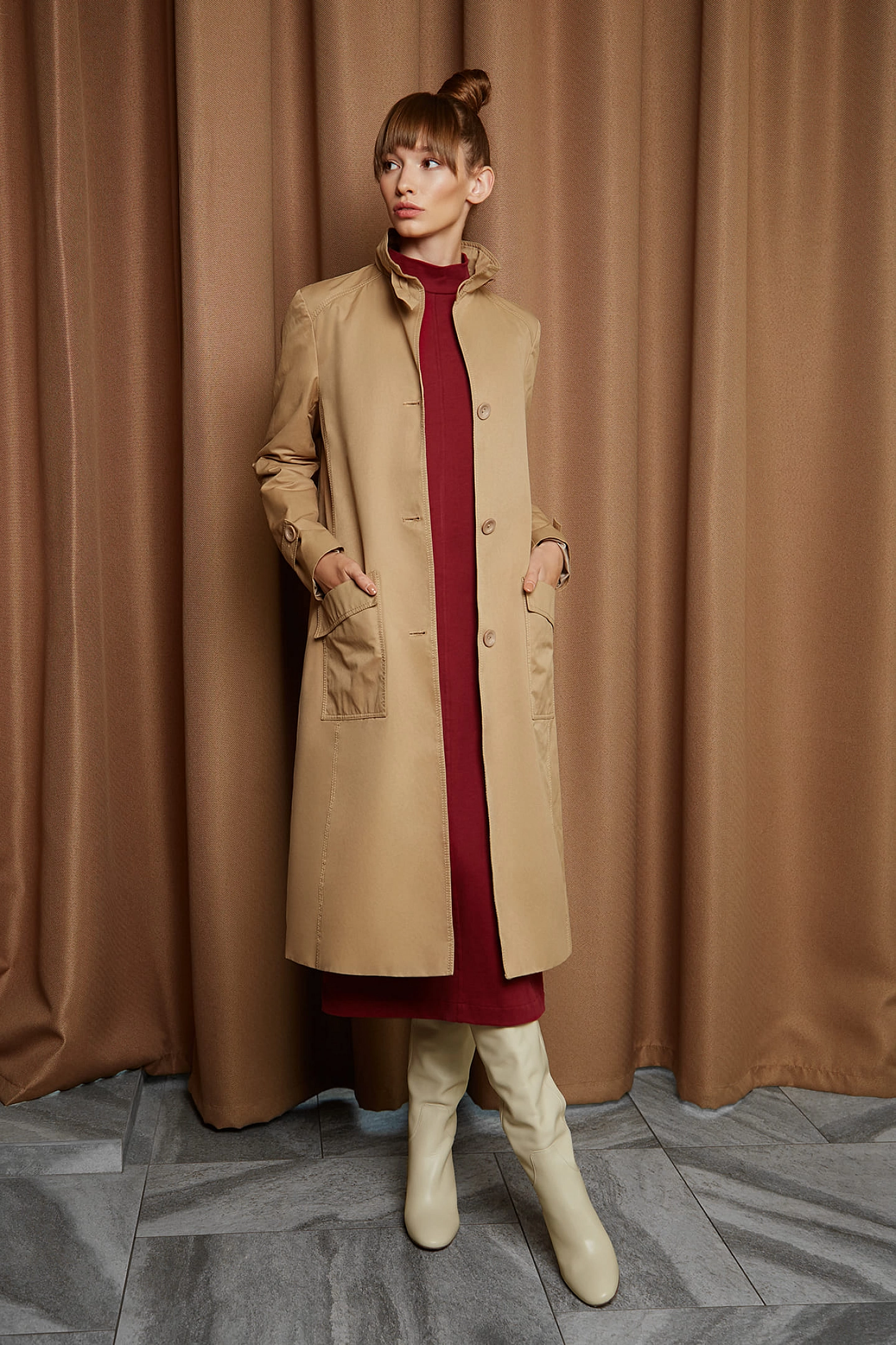 Тренч со стойкой