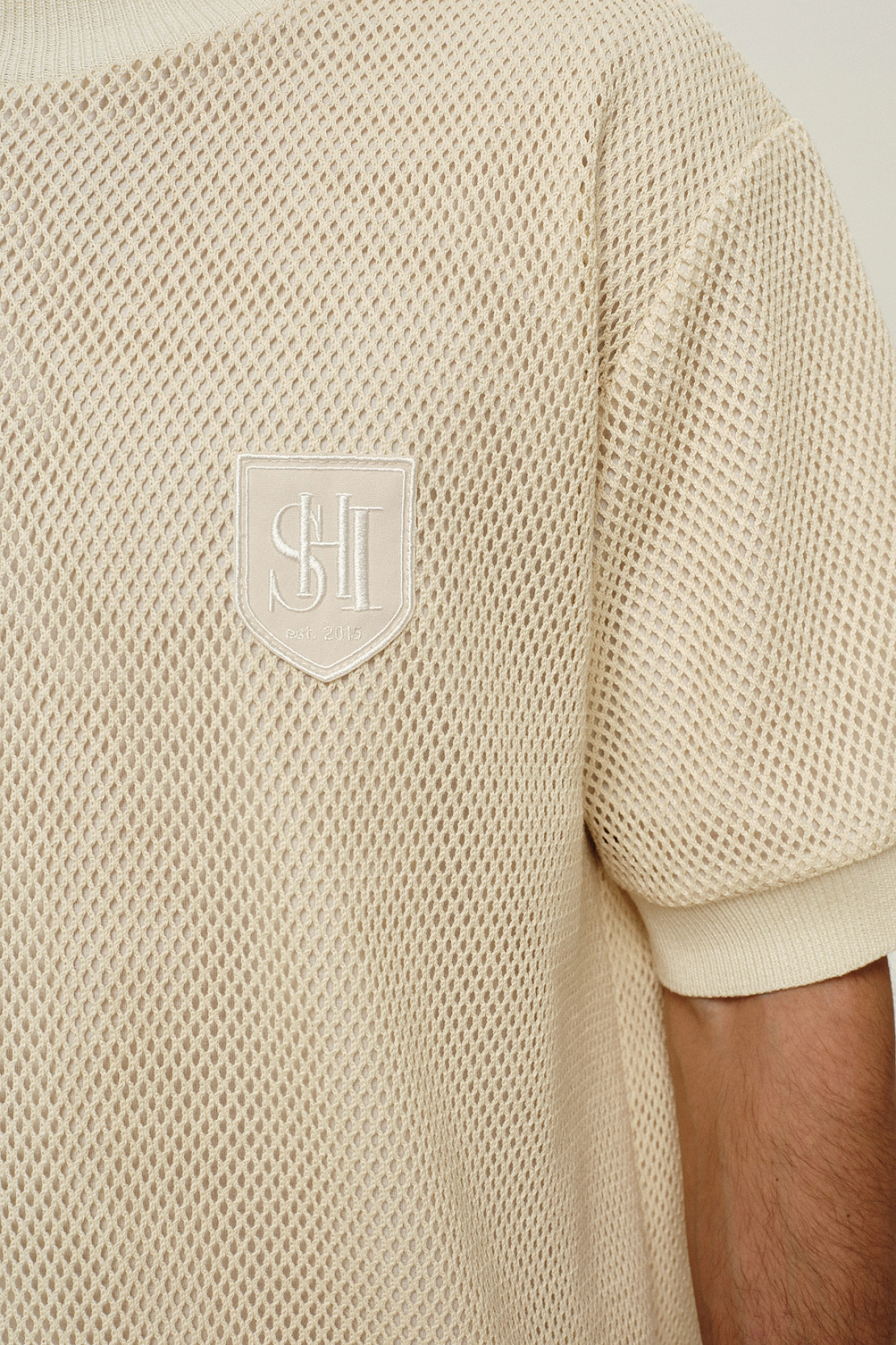 Футболка из хлопковой сетки