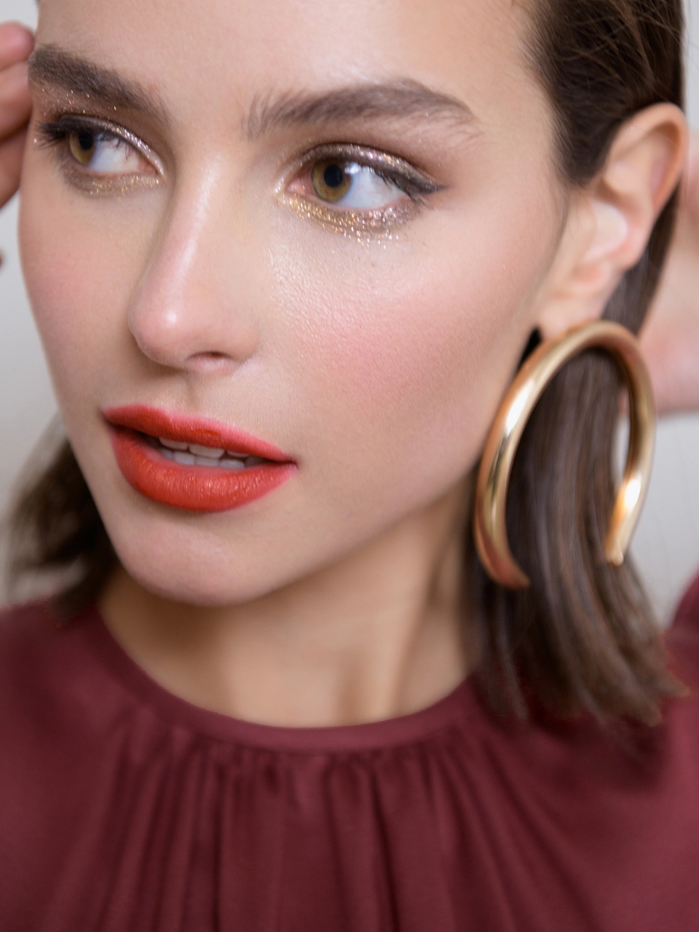 Платье свободное с завышенной талией