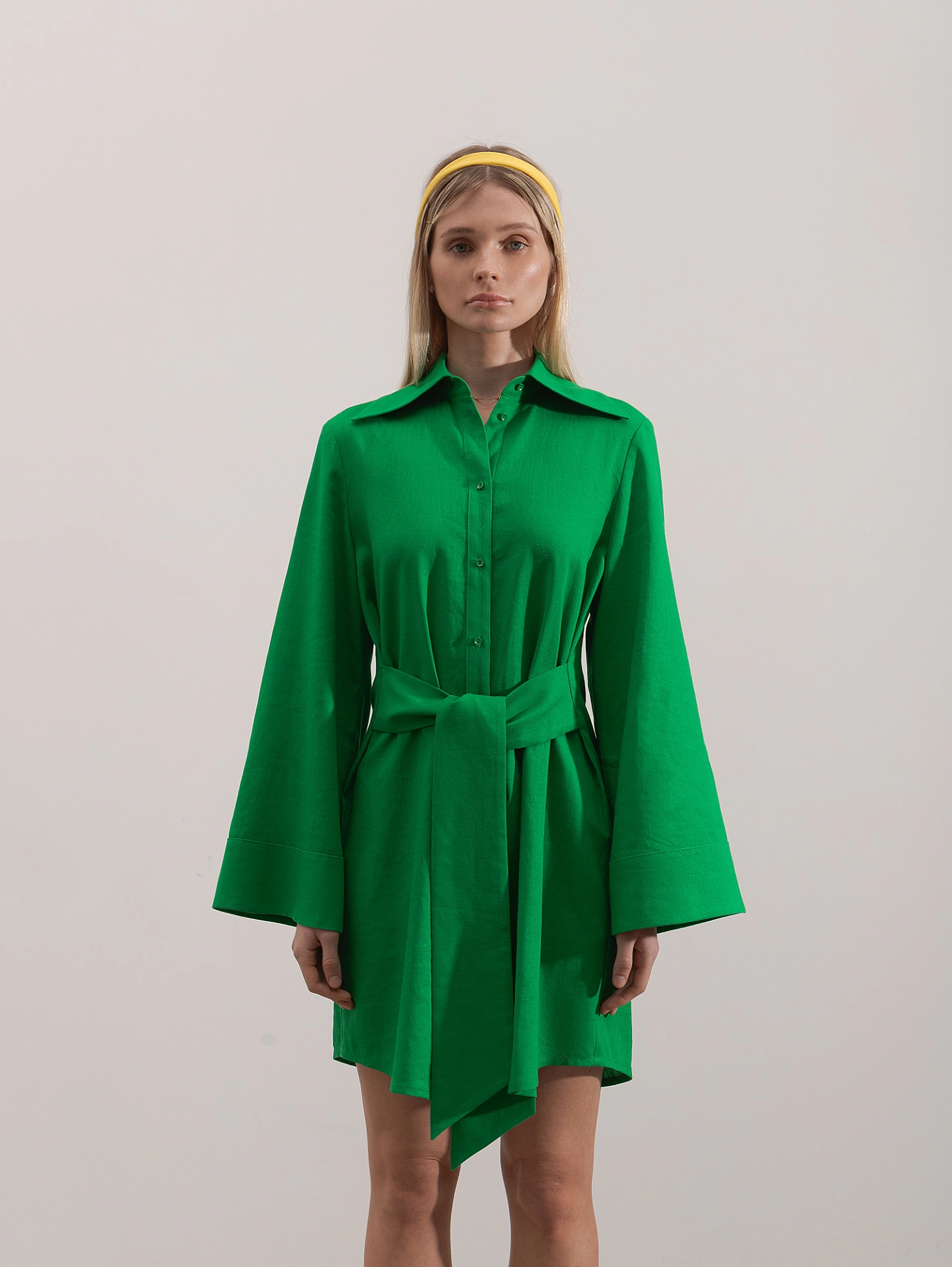 Платье - рубашка с завязками