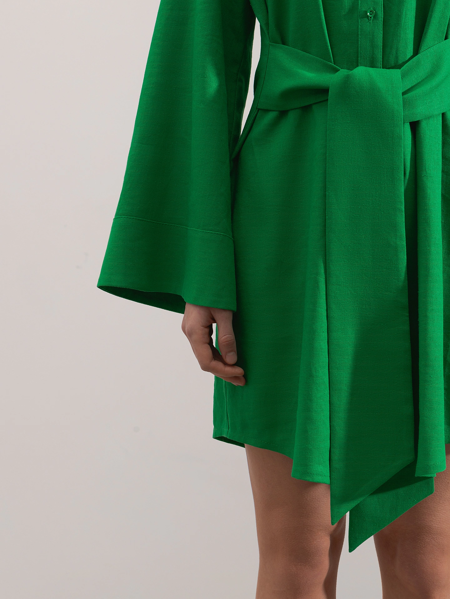 Платье - рубашка с завязками