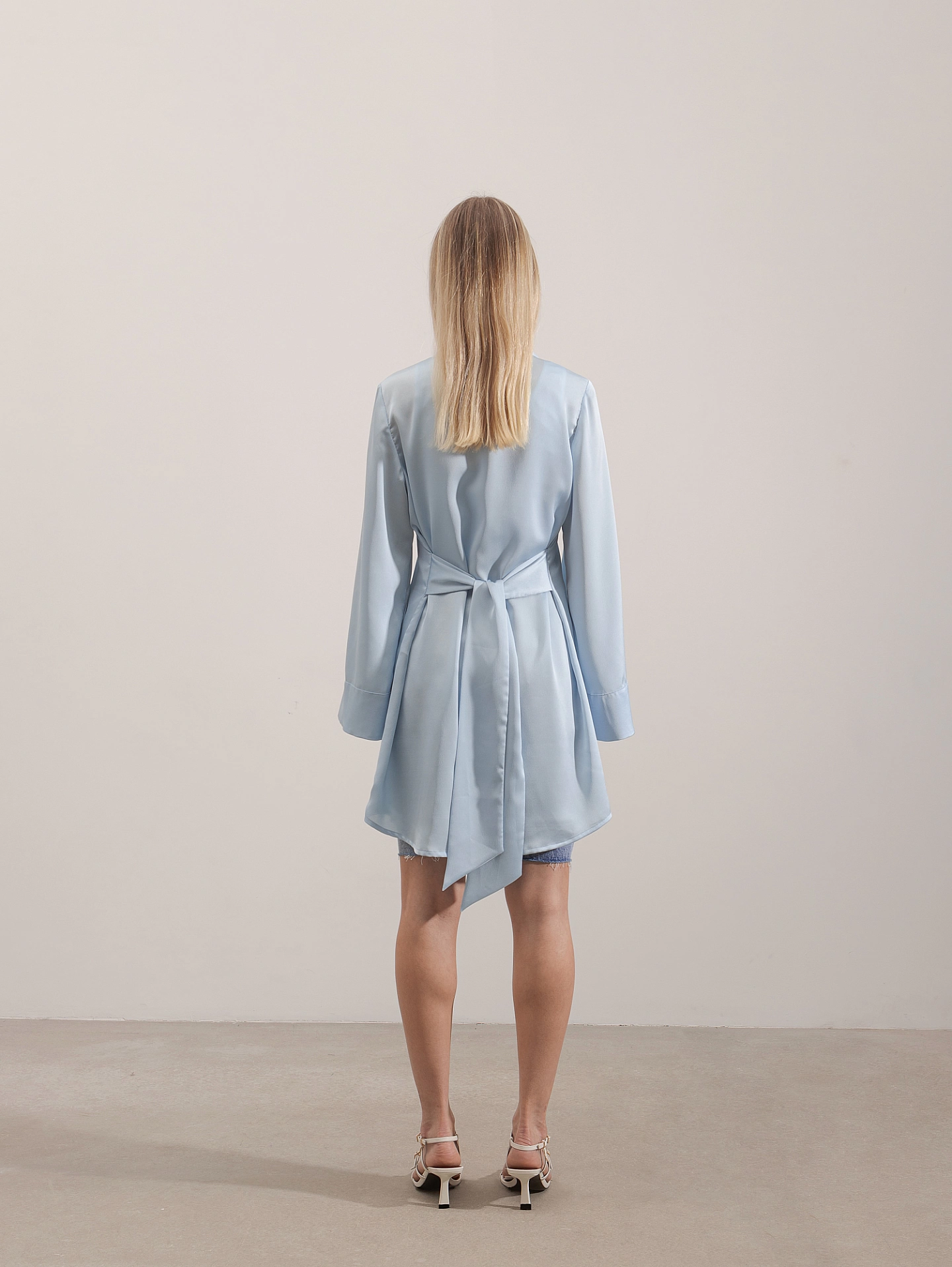 Платье - рубашка с завязками