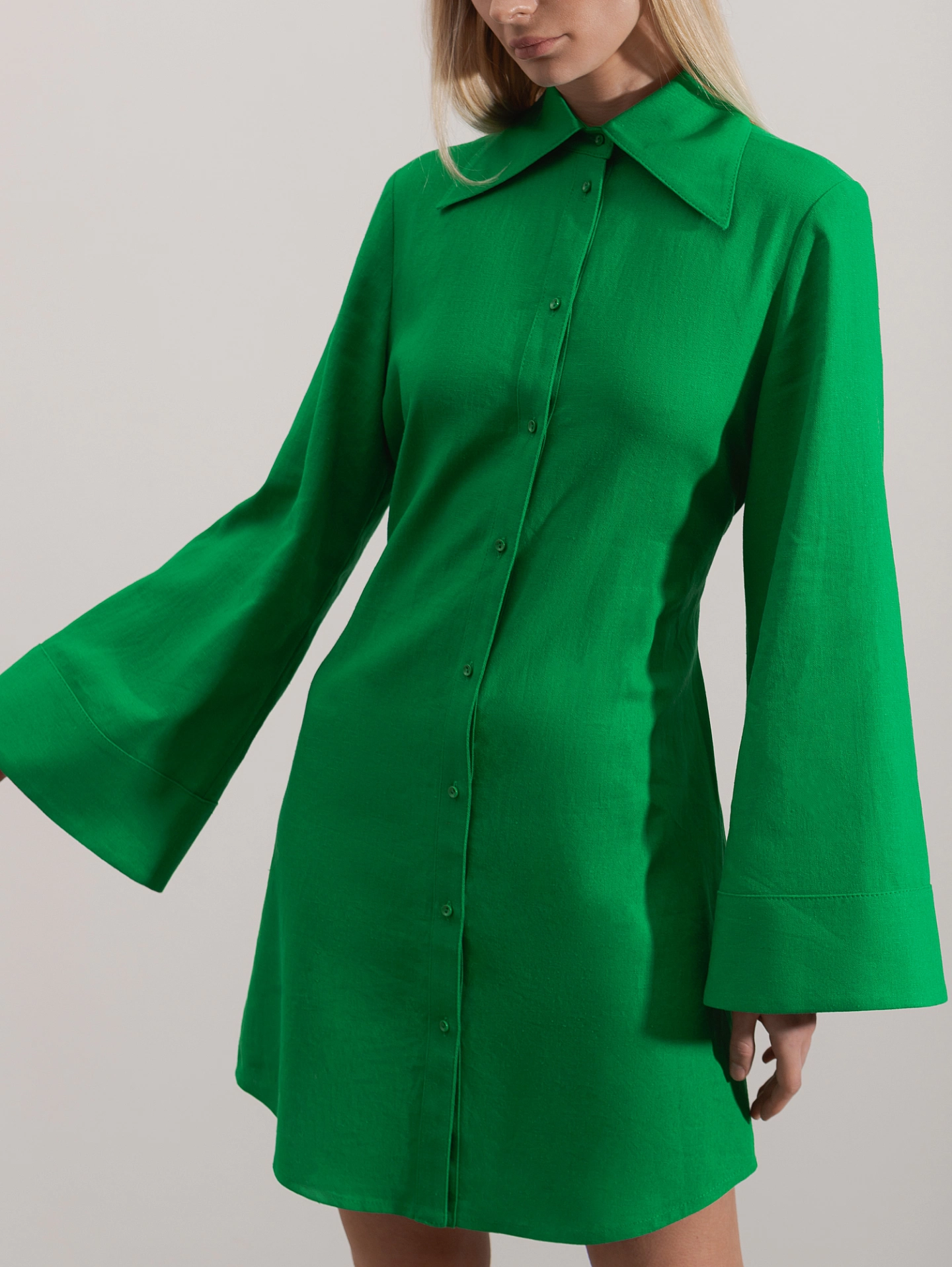 Платье - рубашка с завязками