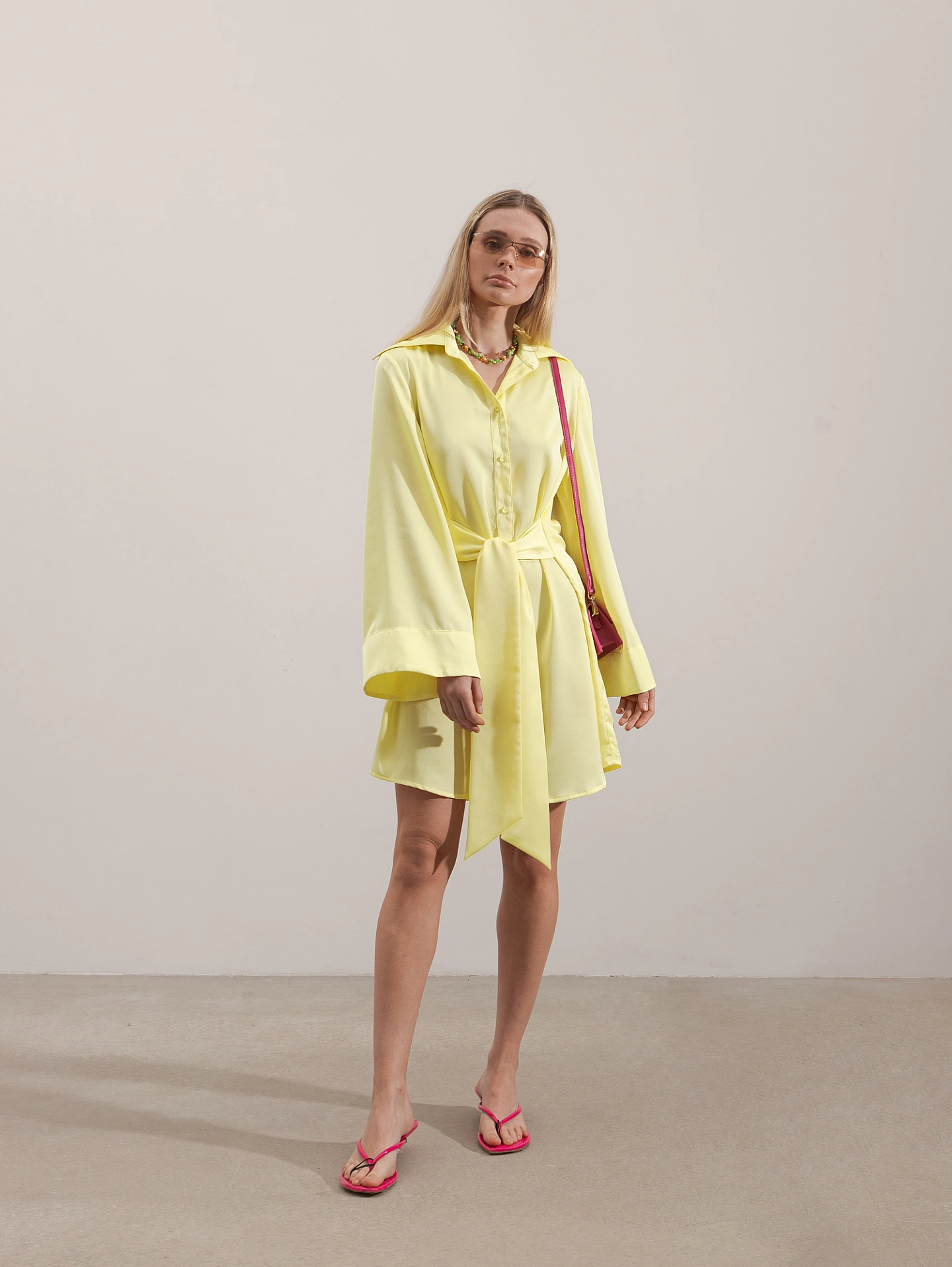 Платье - рубашка с завязками