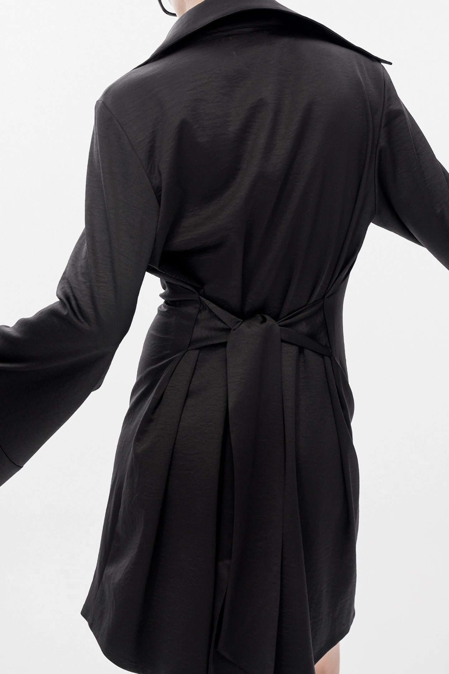 Платье-рубашка с завязками