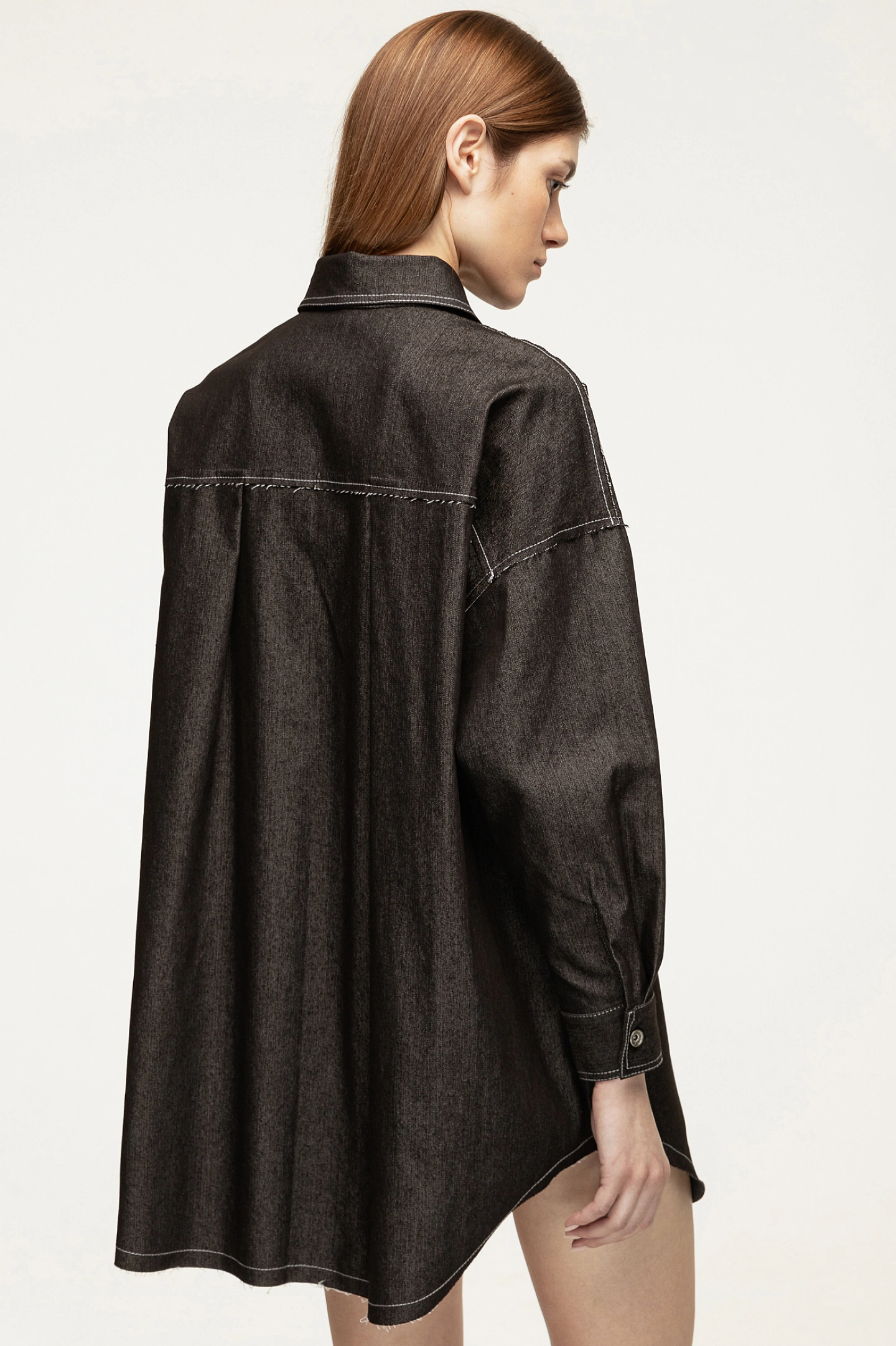 Платье - рубашка джинсовое