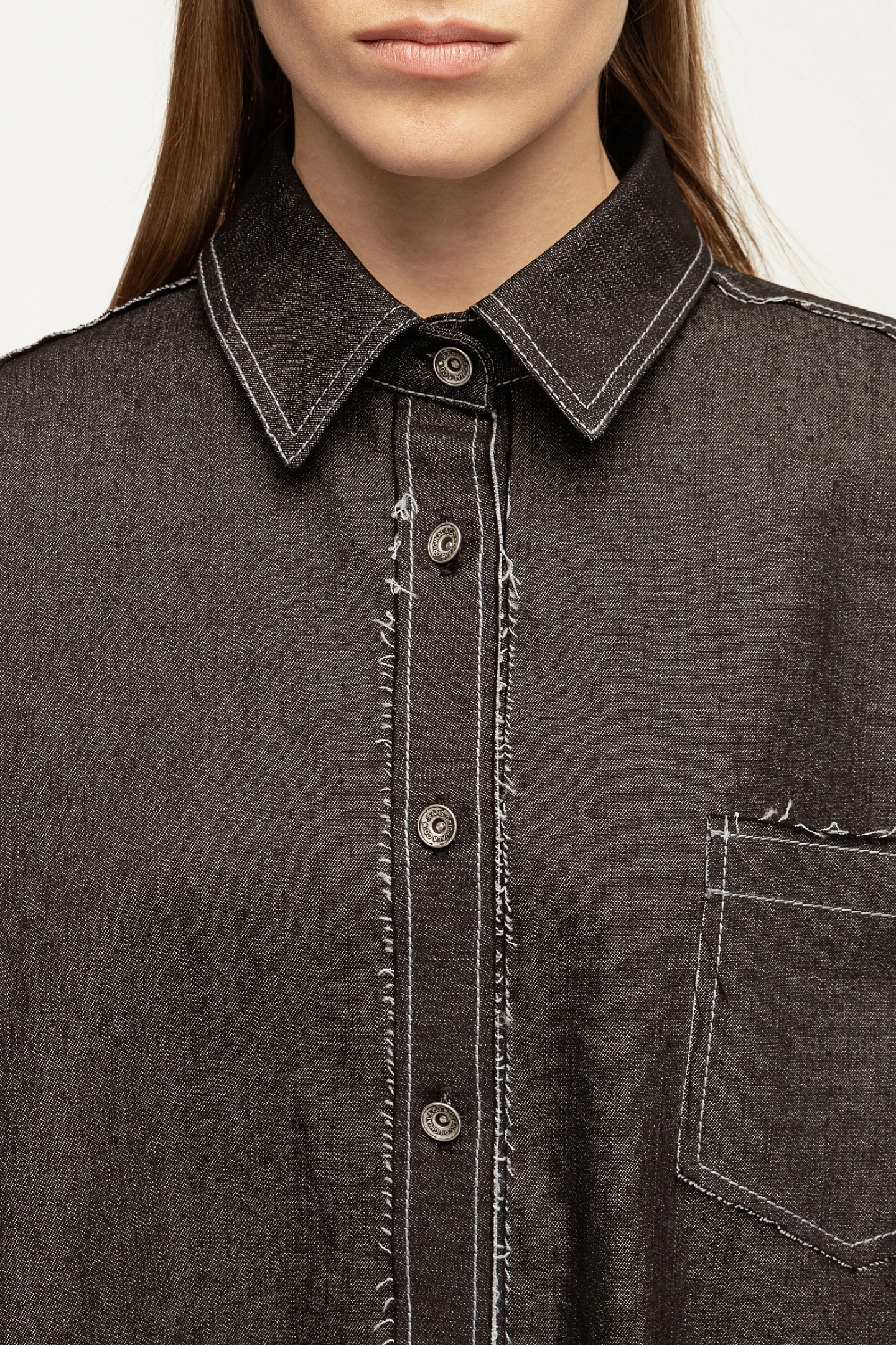 Платье - рубашка джинсовое