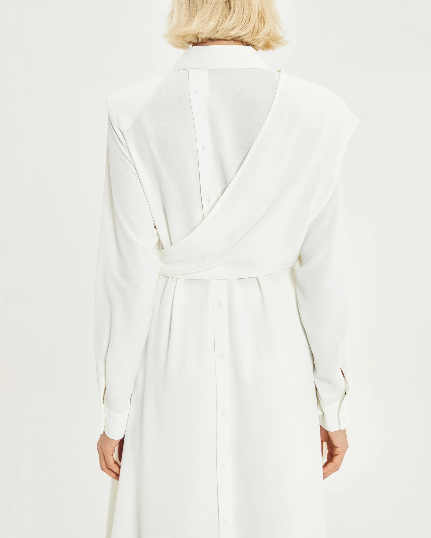 Платье - рубашка асимметричного кроя