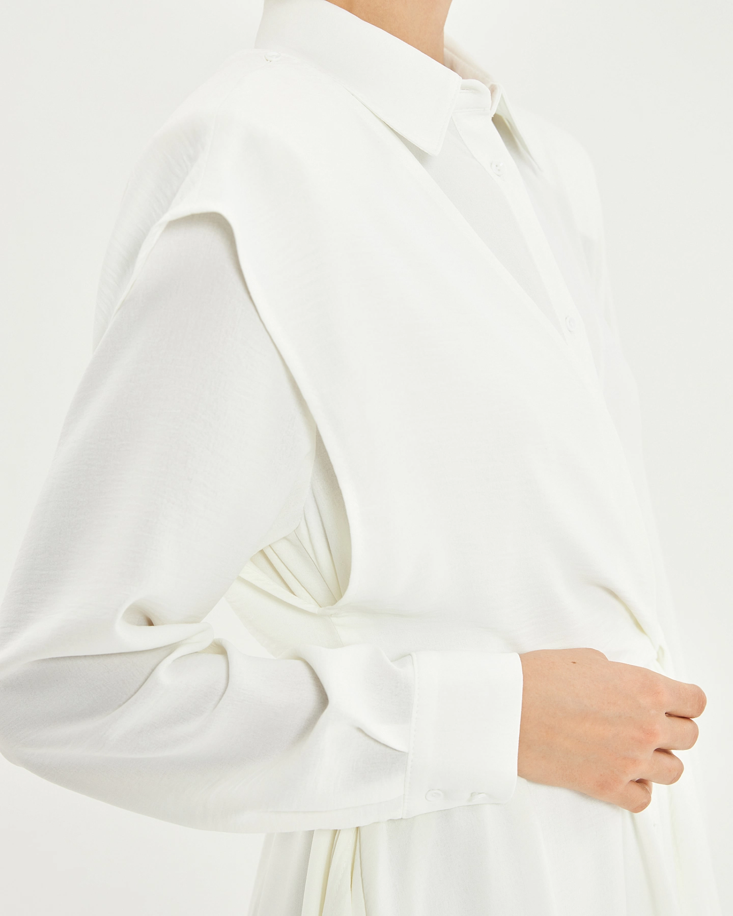 Платье - рубашка асимметричного кроя