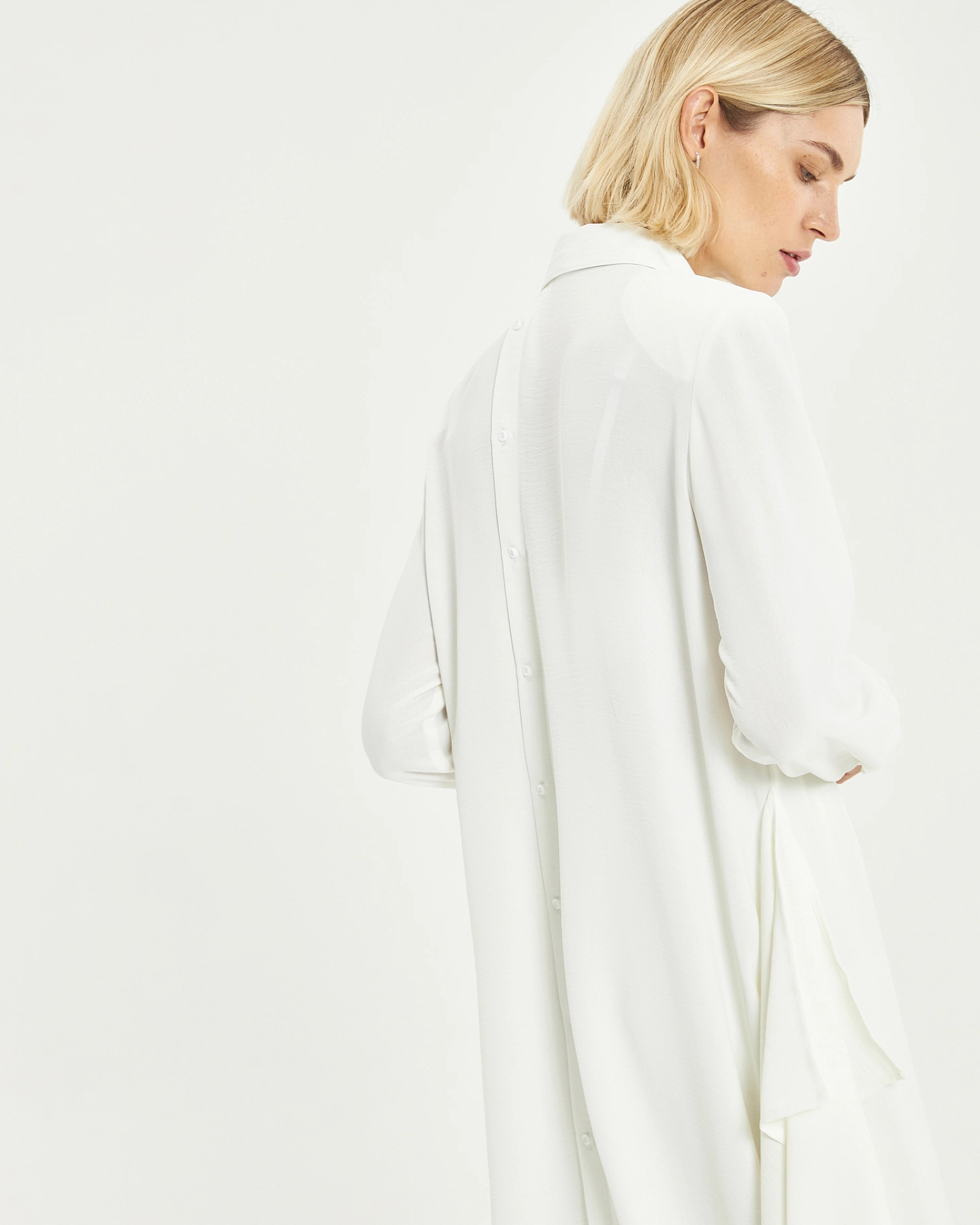 Платье - рубашка асимметричного кроя