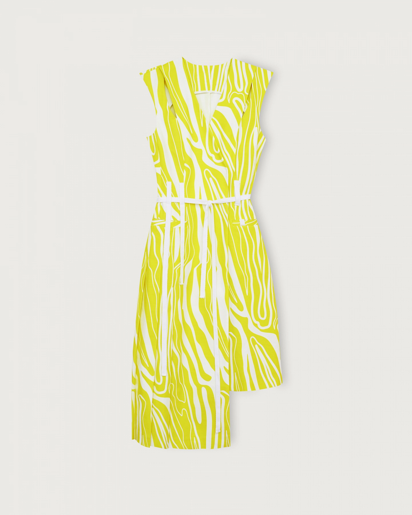 Asymmetrical vest dress