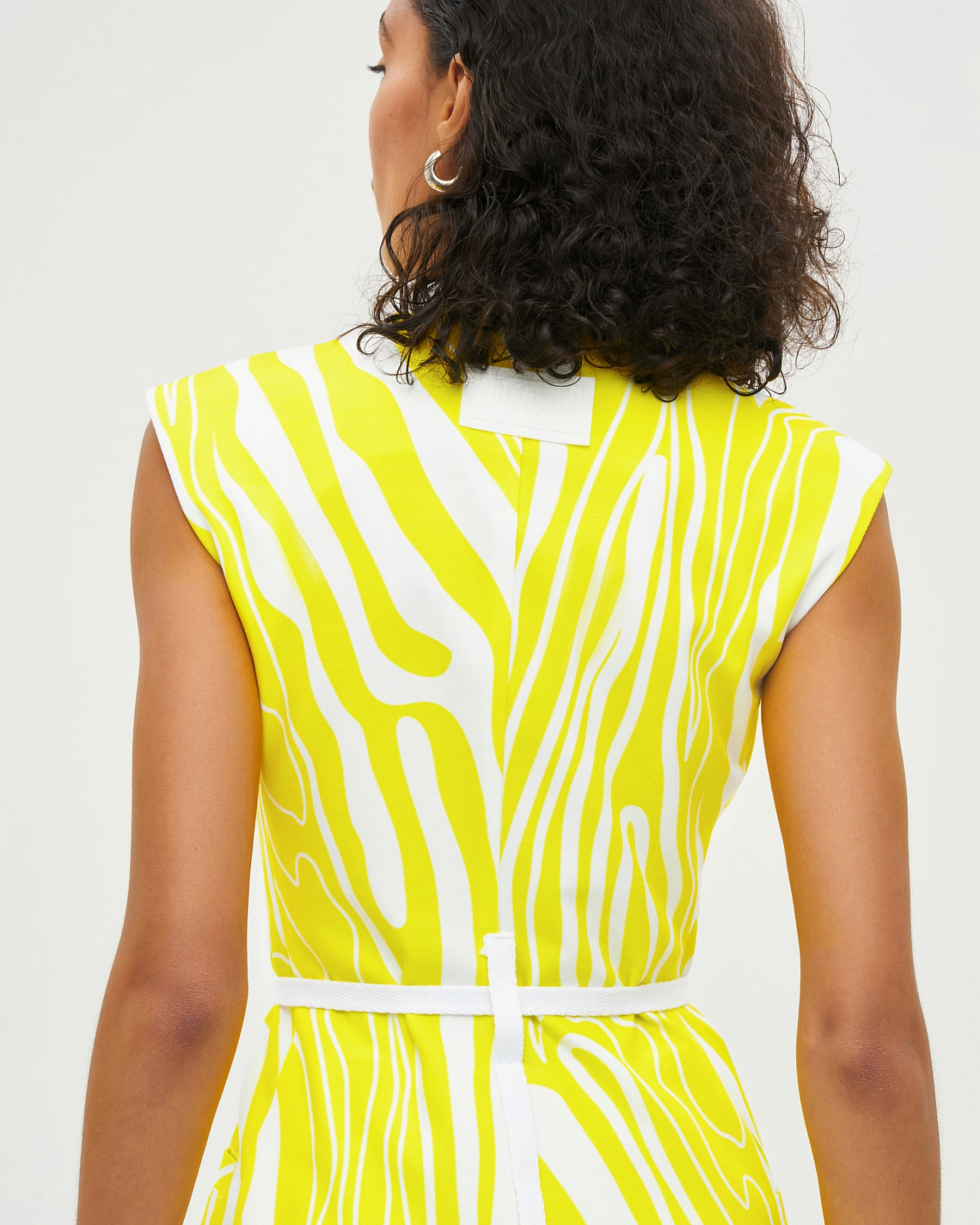 Asymmetrical vest dress