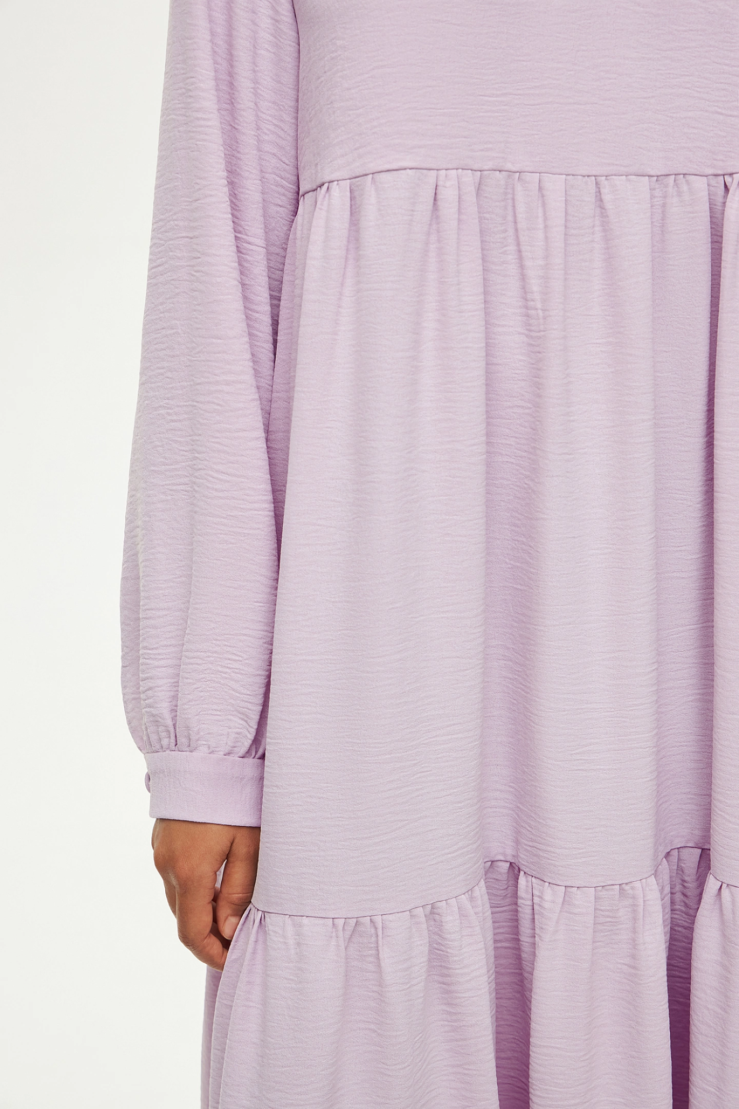 Long sleeve tiered dress
