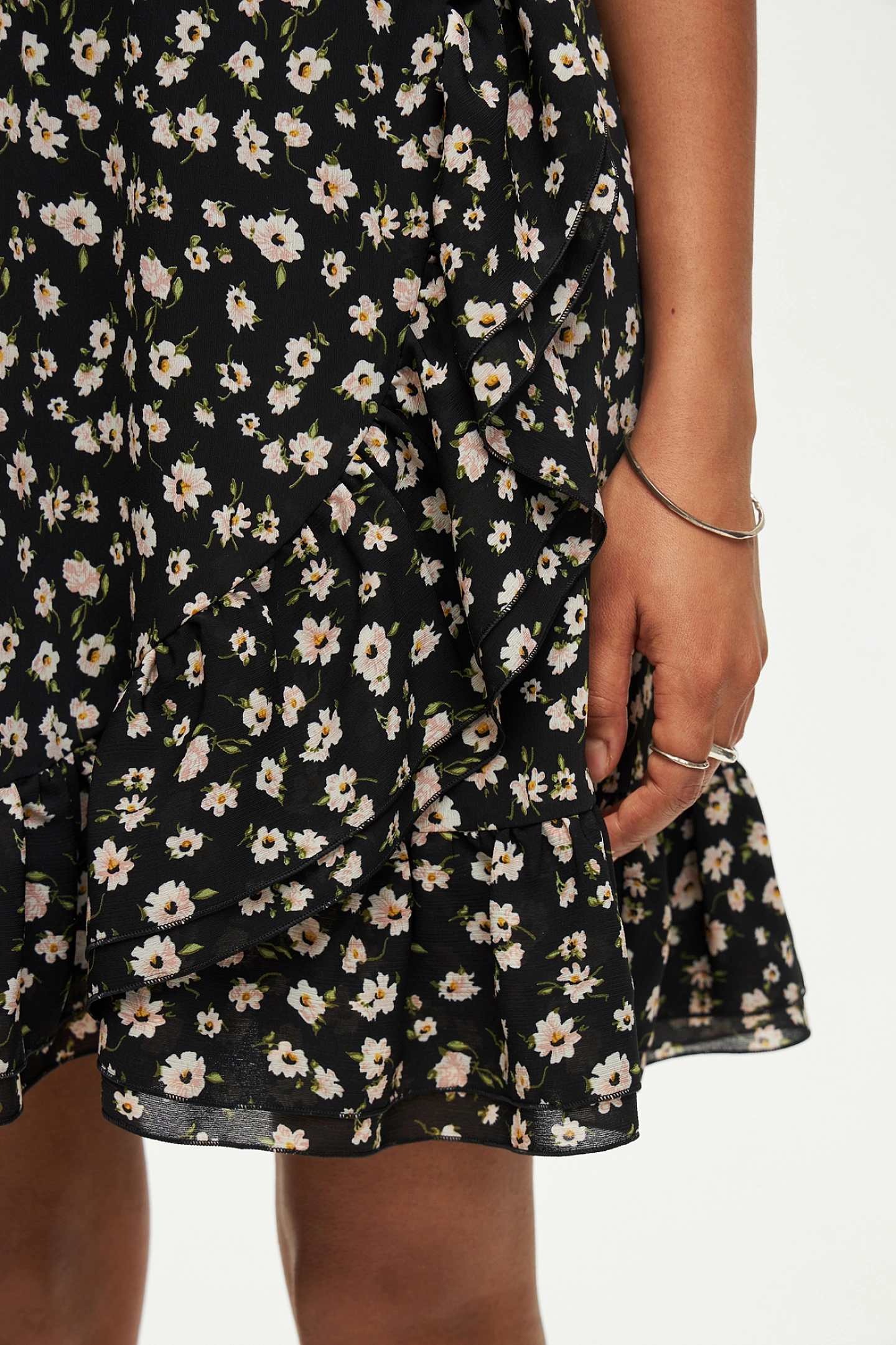 Chiffon strappy mini dress