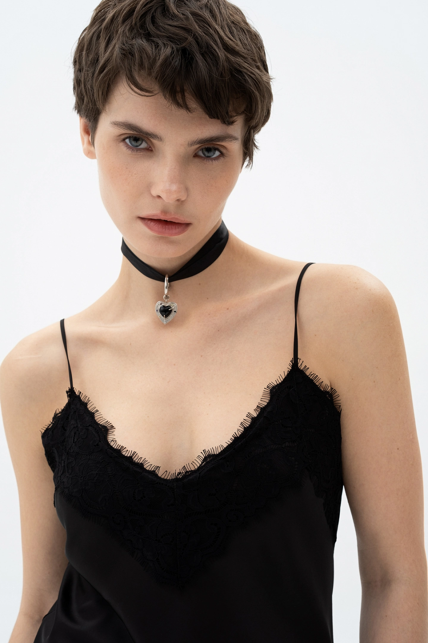 Combination-dress with lace