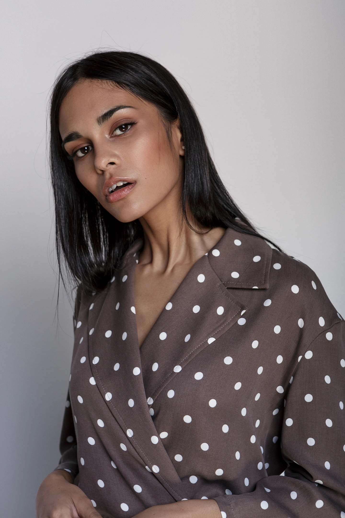 Платье миди с лацканами