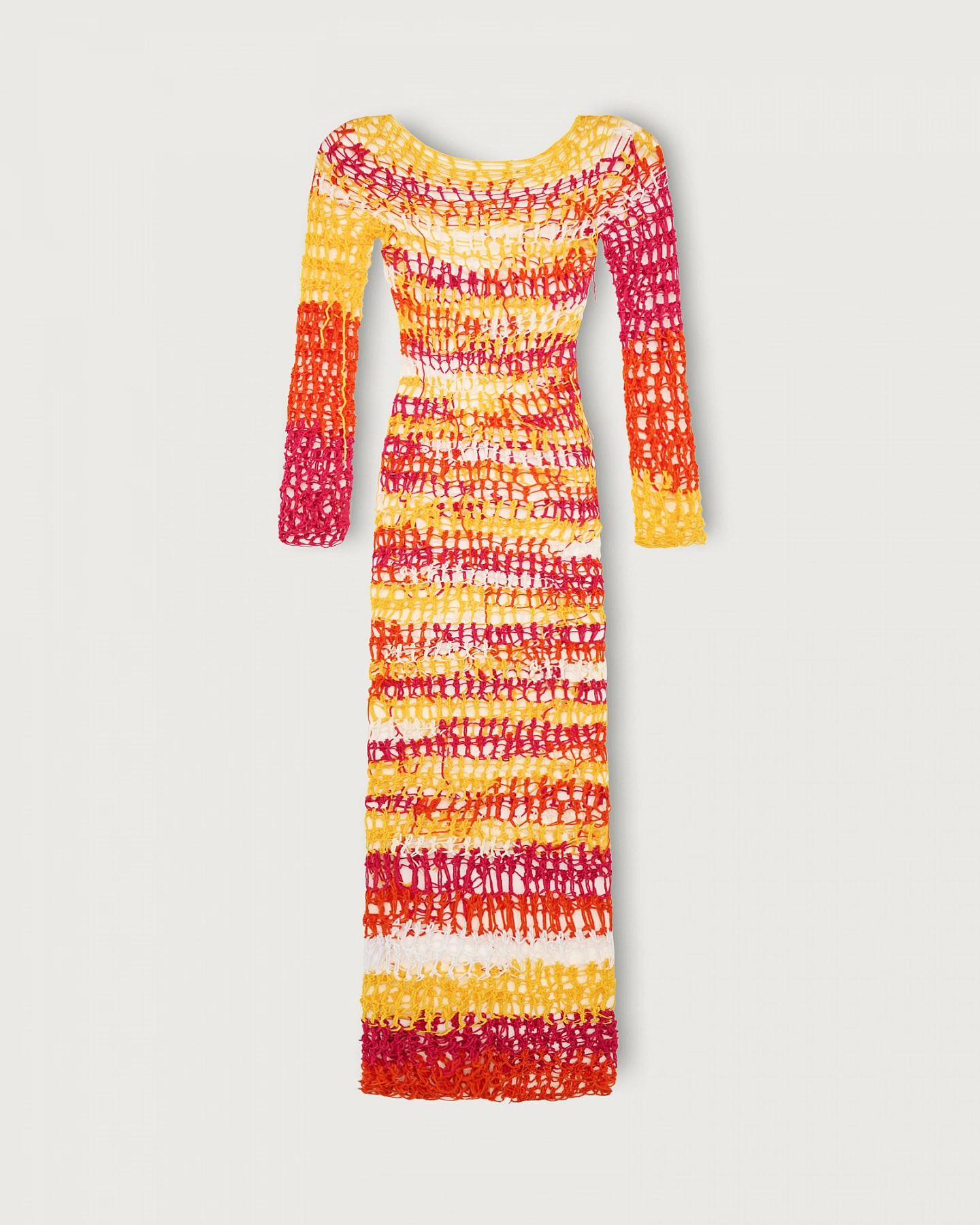 Платье сетка вязаное