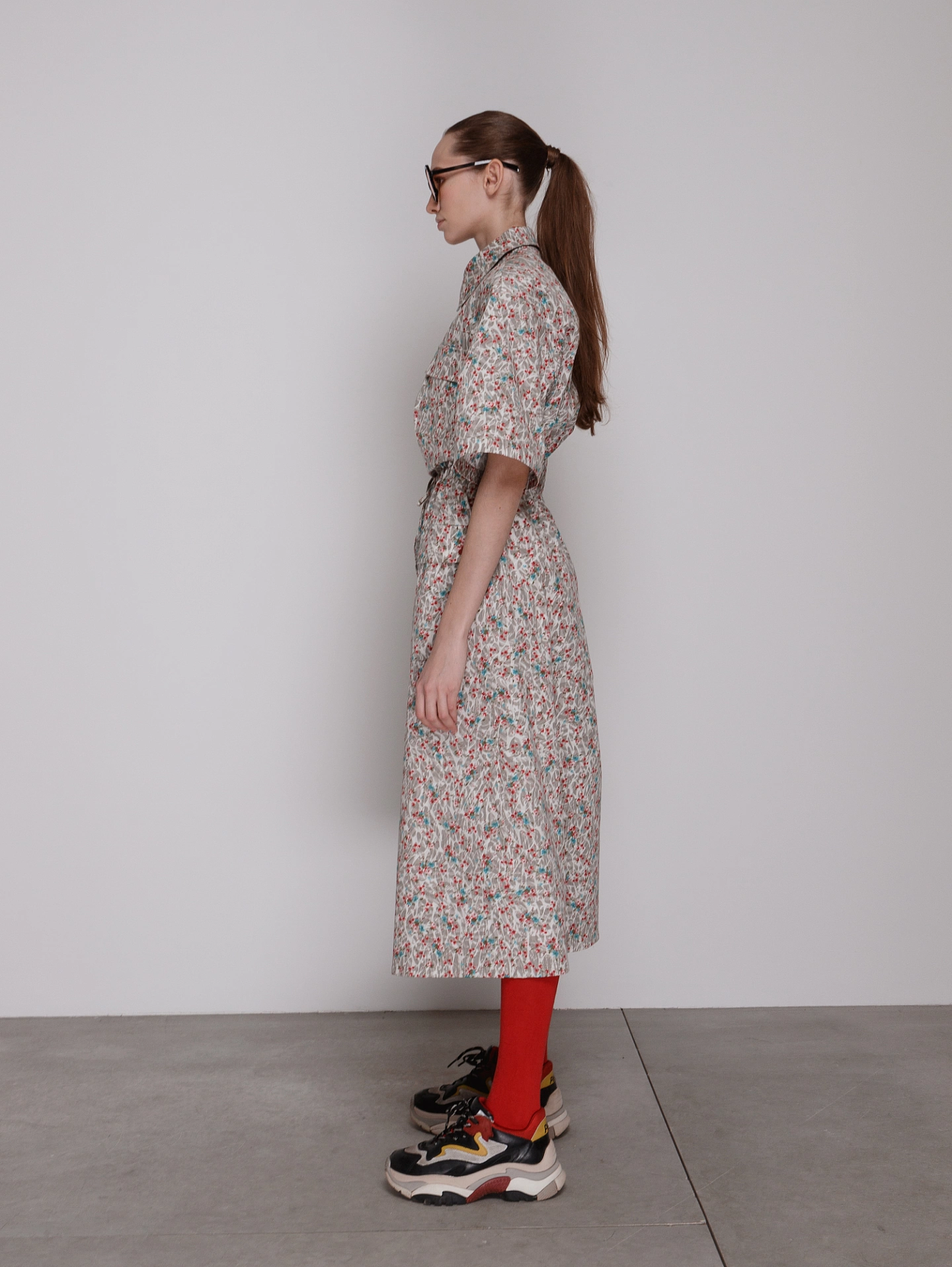 Платье - рубашка на кнопках