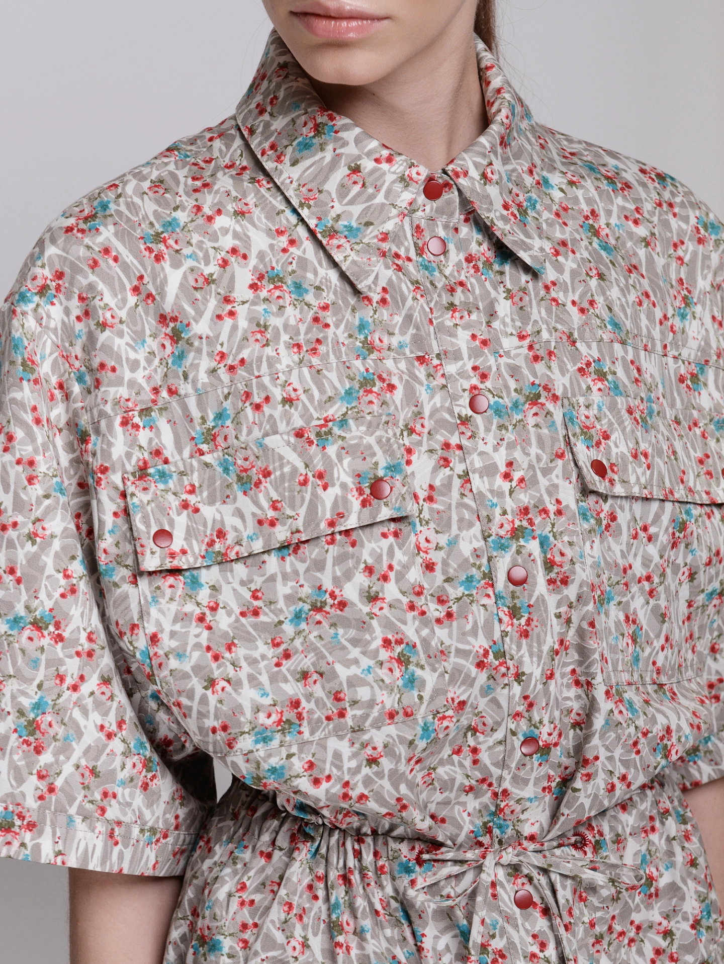 Платье - рубашка на кнопках