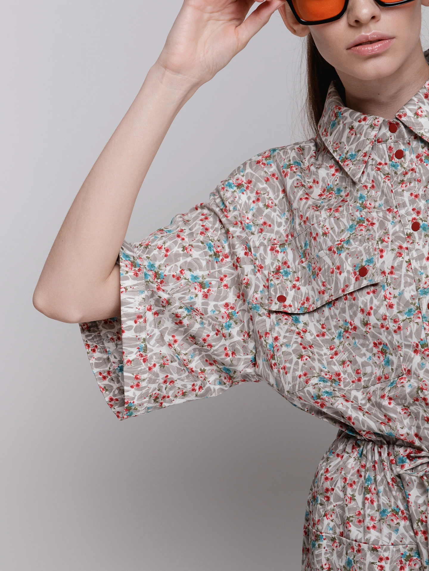 Платье - рубашка на кнопках